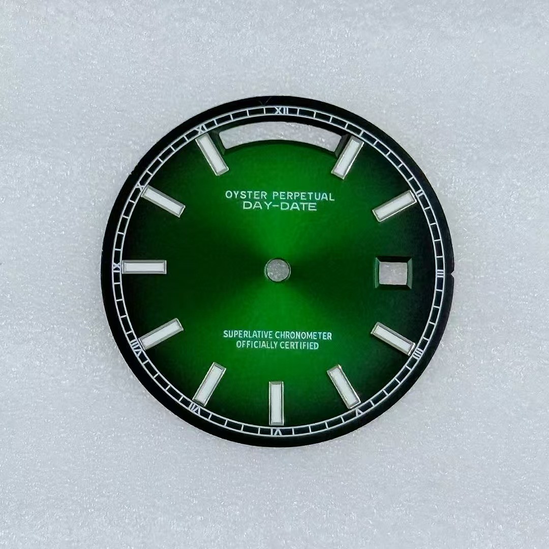 31mm Sunburst Watch Dial Green Luminous for 8285 Automatic Movement