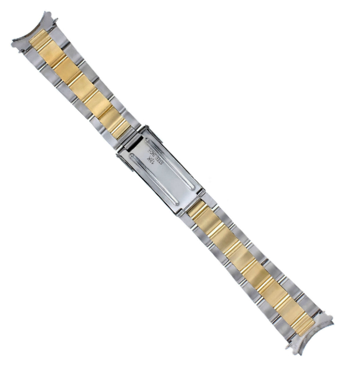 20MM 18K/SS OYSTER WATCH BAND STRAP FOR ROLEX SUBMARINER, 16753, 16713, 16613