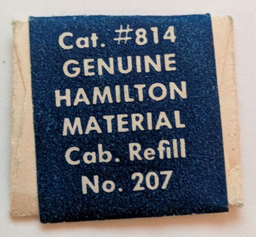 NOS Hamilton Winding Pinion Cat# 814 Cab Refill 207 Grades 658 – 661