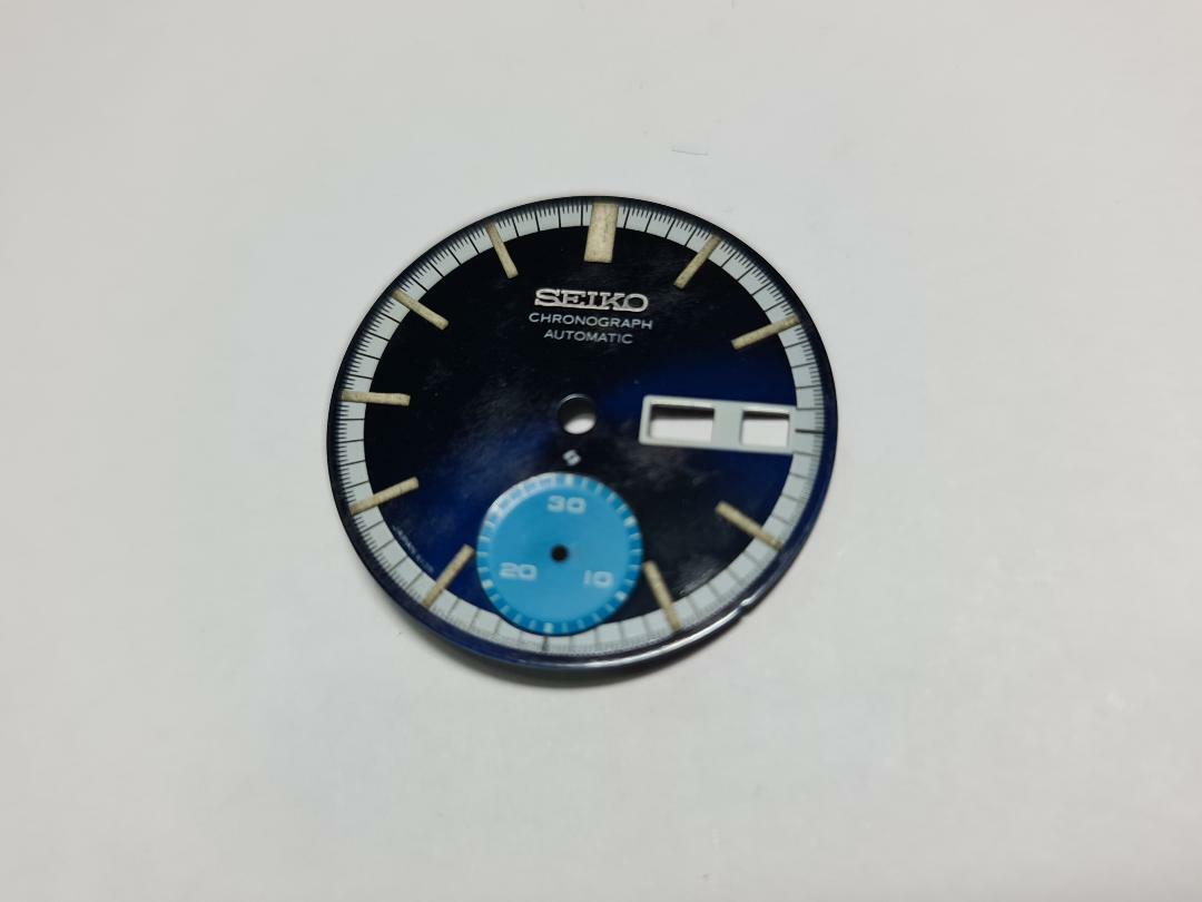 GENUINE USED GOOD CONDITION BLUE DIAL SEIKO CHRONOGRAPH 6139-8020 6139-8021