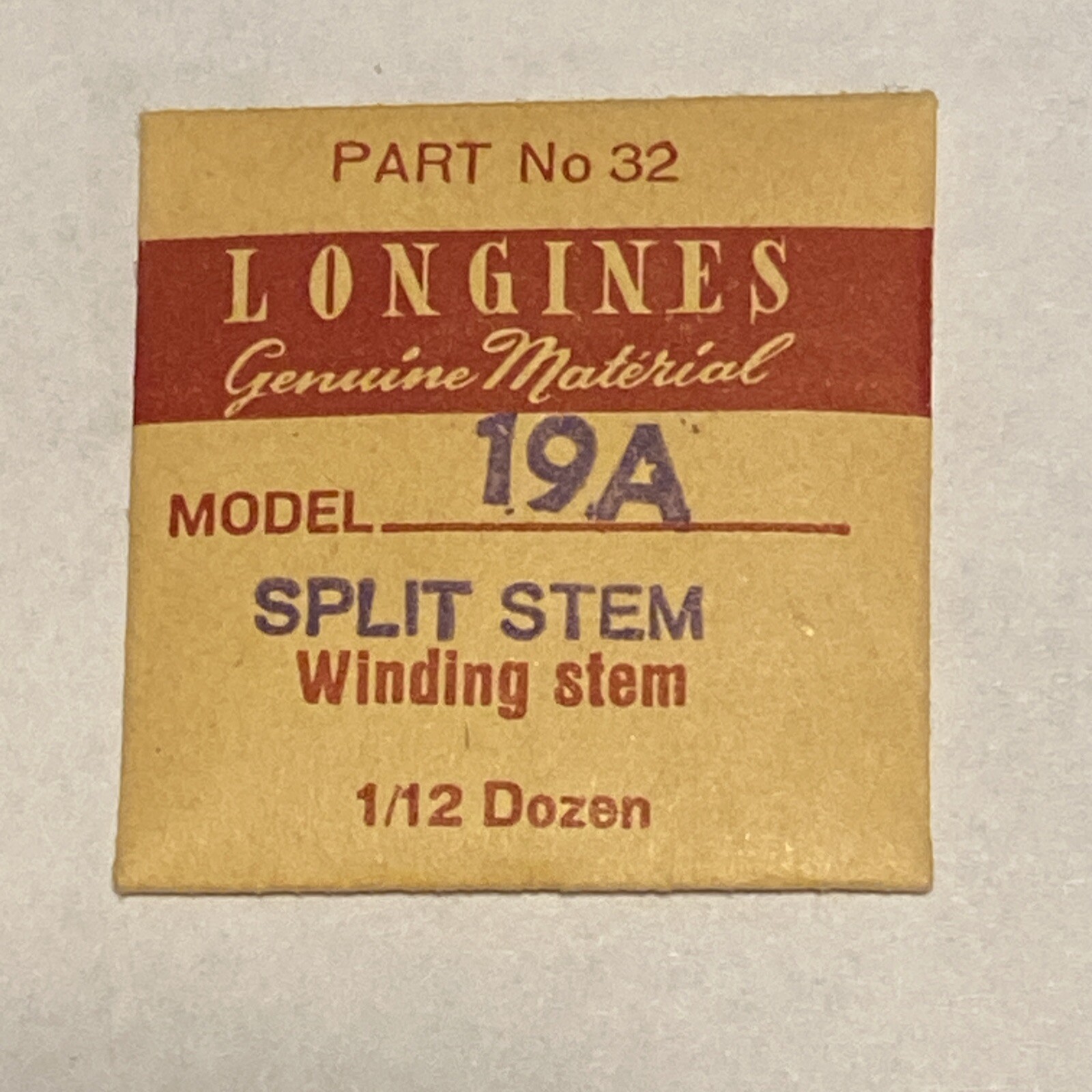 NOS Genuine Longines wittnauer split stems #404 & 32 For cal 19A 23Z 280 320 340