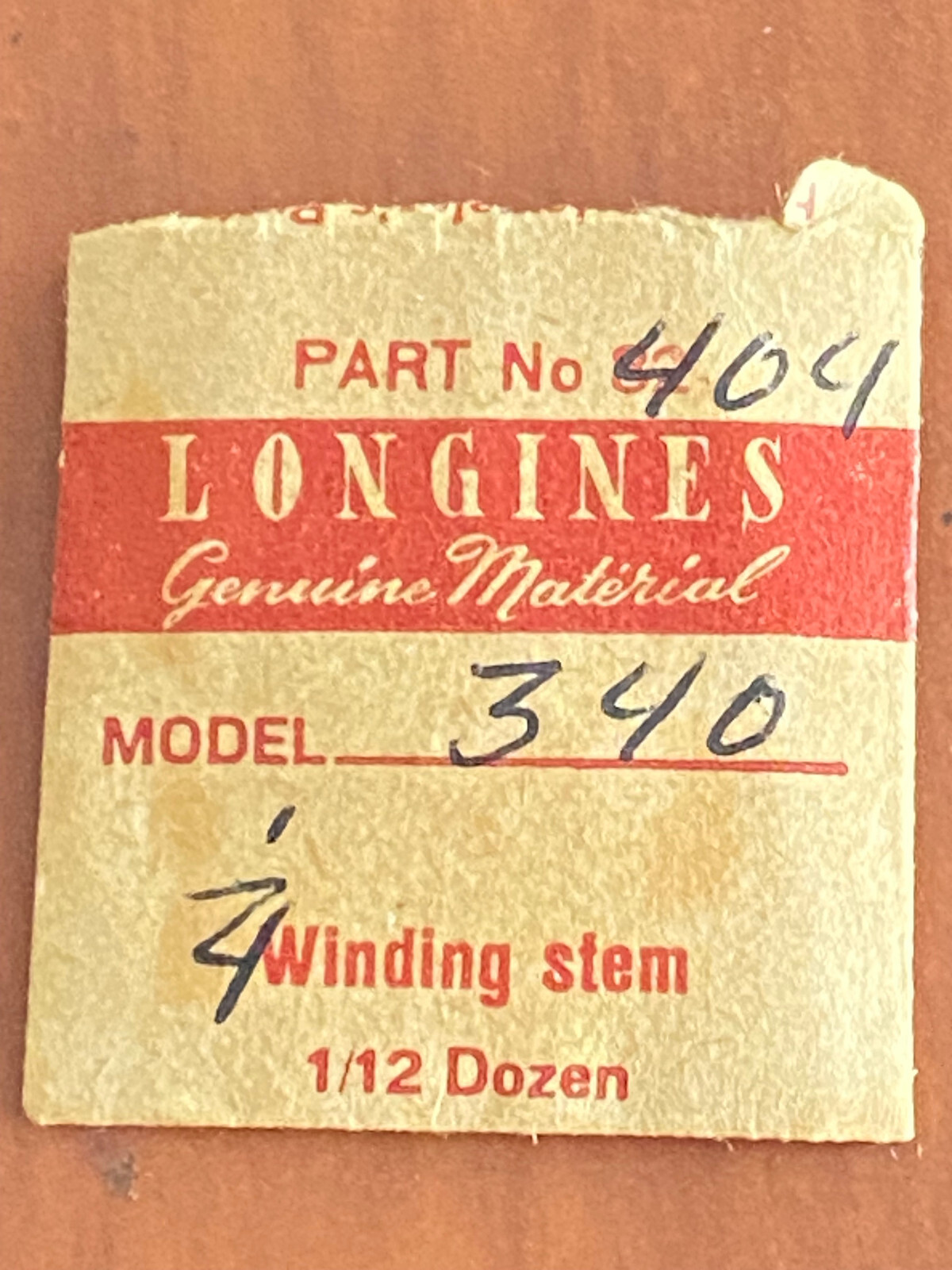 VINTAGE GENUINE LONGINES SPLIT STEM FEMALE ONLY, CAL. 340, # 404
