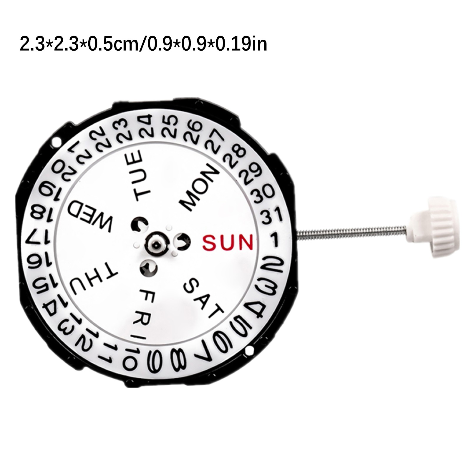 26mm Dual Calendar Day & Date @ 3 Replacement Quartz Watch Movement for SL28