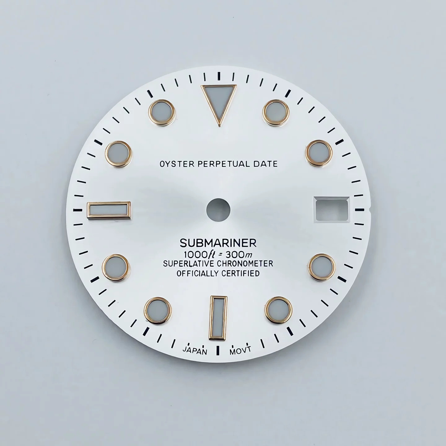 28.5mm SUB Sun Pattern Watch Dial Blue Green Lume for Nh35 Nh36 Movement Parts