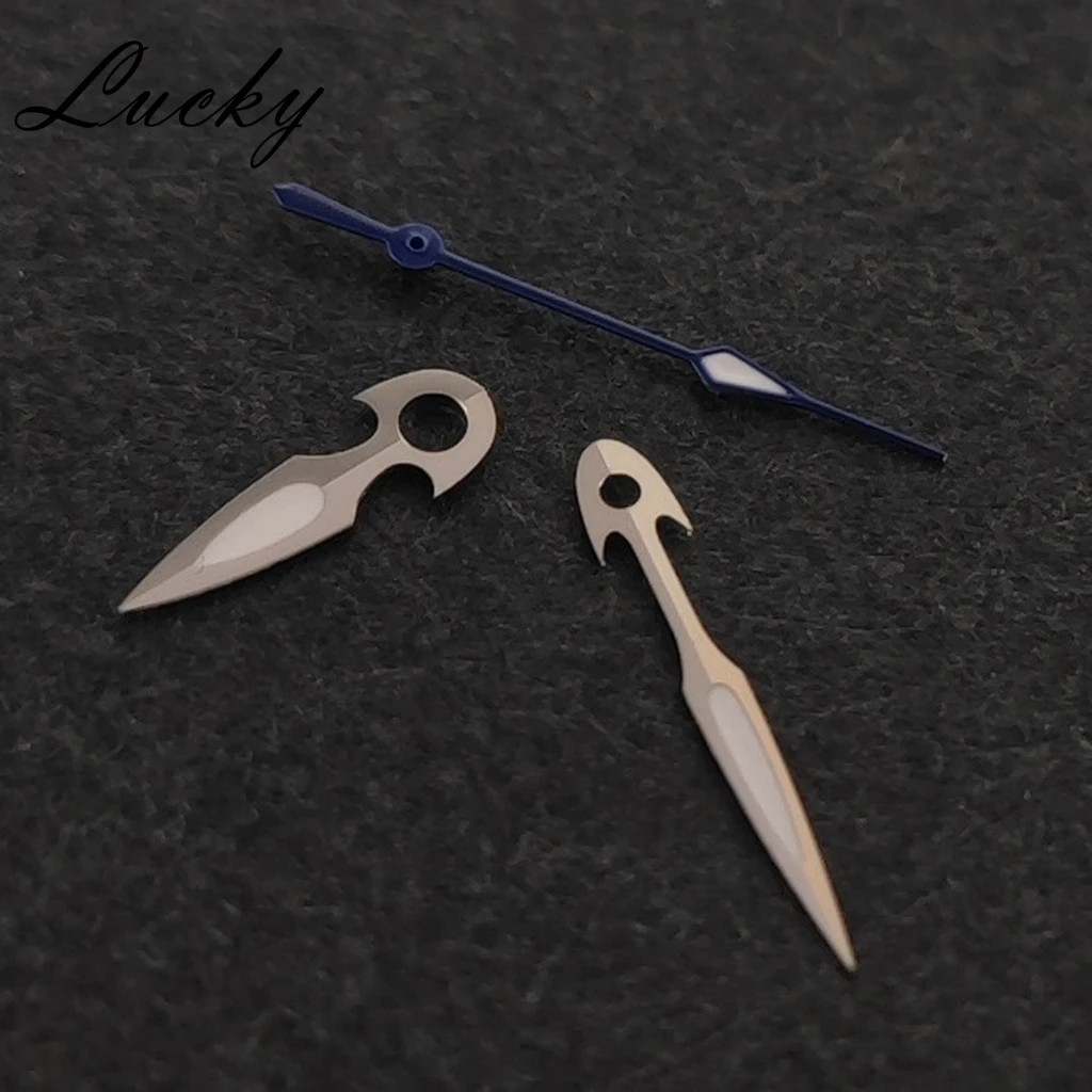 Watch Hands Fish Design Green Lume For NH34 NH35 NH36 Set Part Upgrade Accessory
