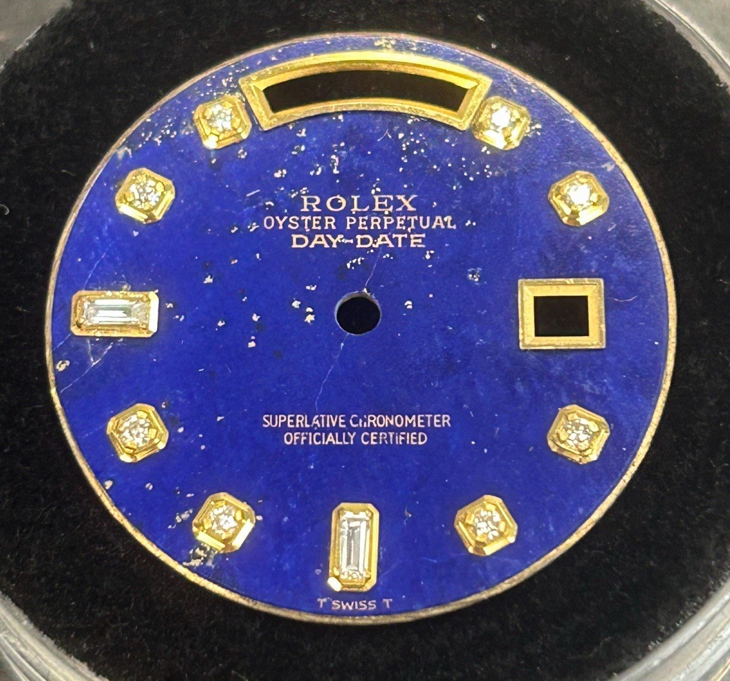 Rolex Quickset President Custom Lapis Baguette Diamond Dial For 18038-118238