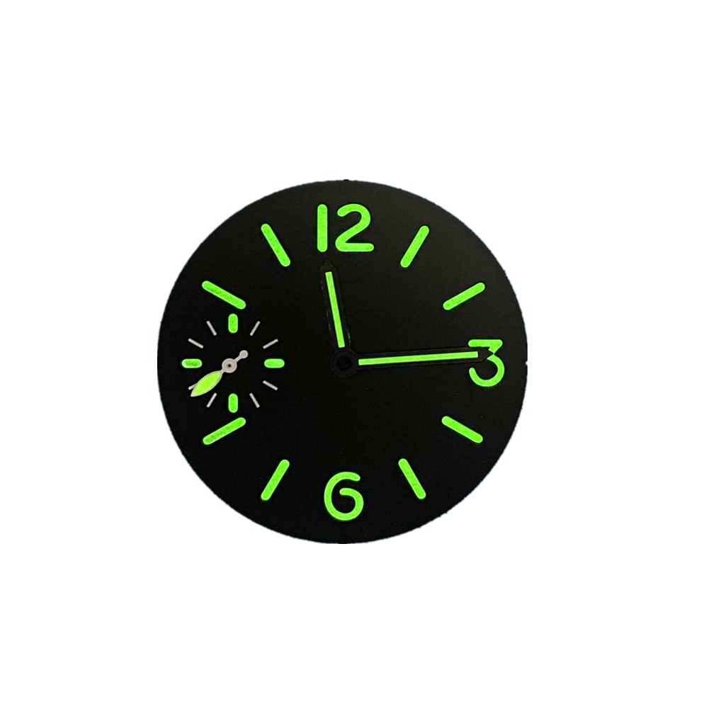 3Colors Optional Luminous Metal Watch Dial W/ Hands For ETA 6497 ST3600 Movement
