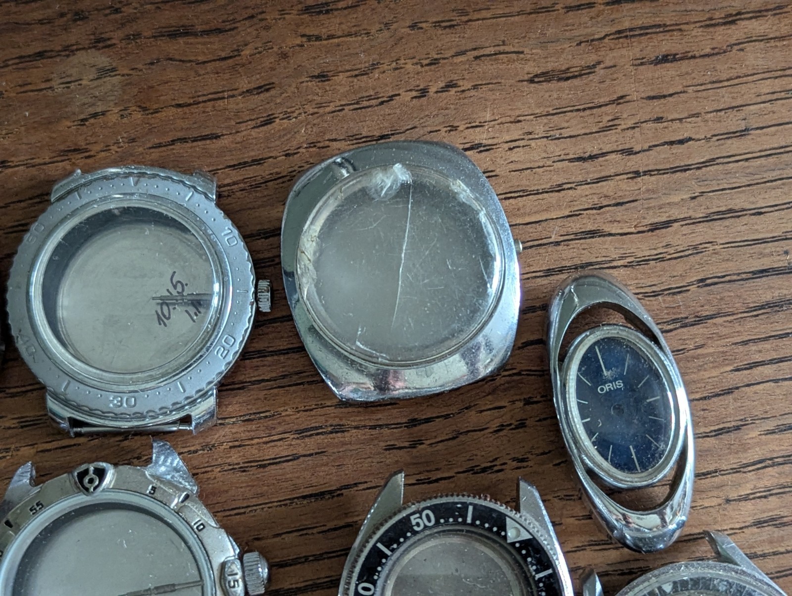 Watch Cases, Used, for Parts / Spares Mostly Vostok, Mixed Lot, Watchmaker #S822