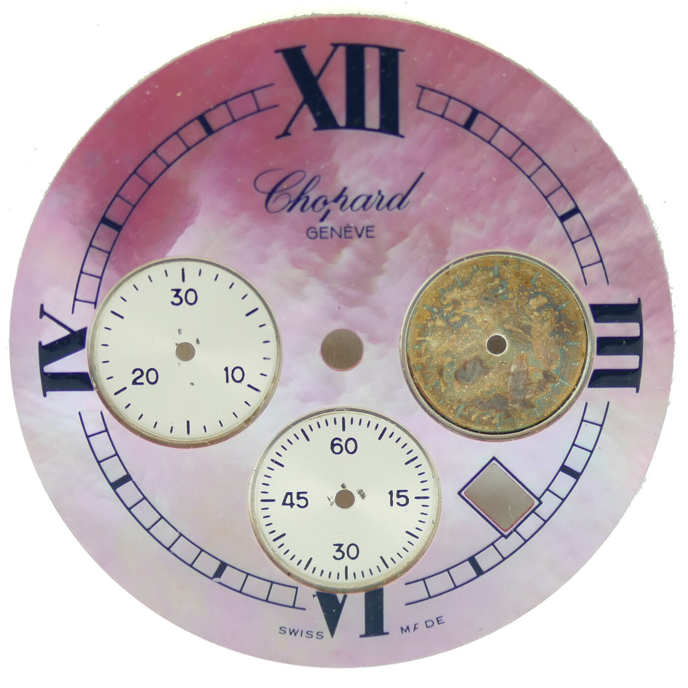 CHOPARD HAPPY SPORT CHRONOGRAPH MOTHER OF PEARL PINK DIAL