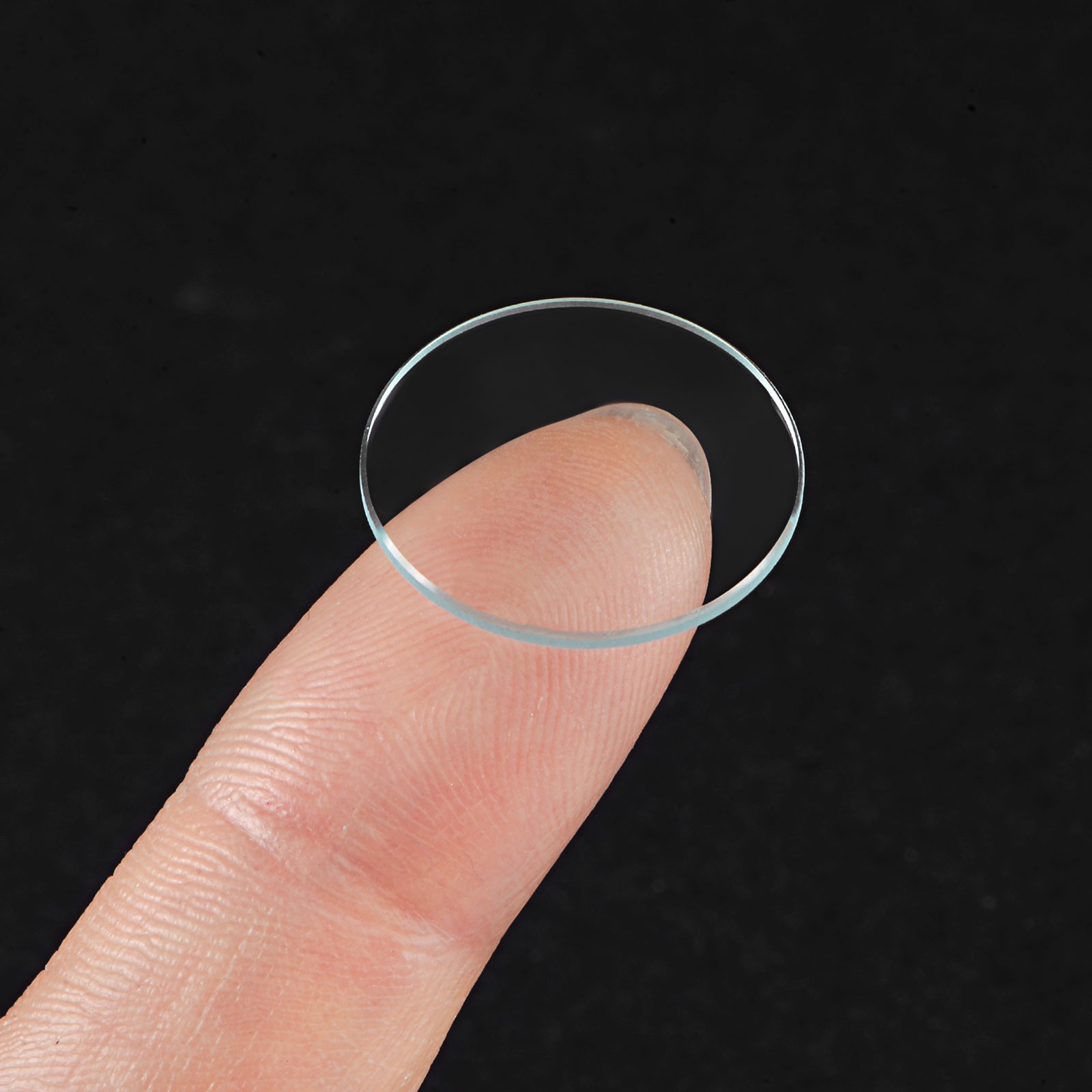 Round Flat Watch Crystal Lens Glass 18.5mm Dia Replacement Parts Clear 6Set