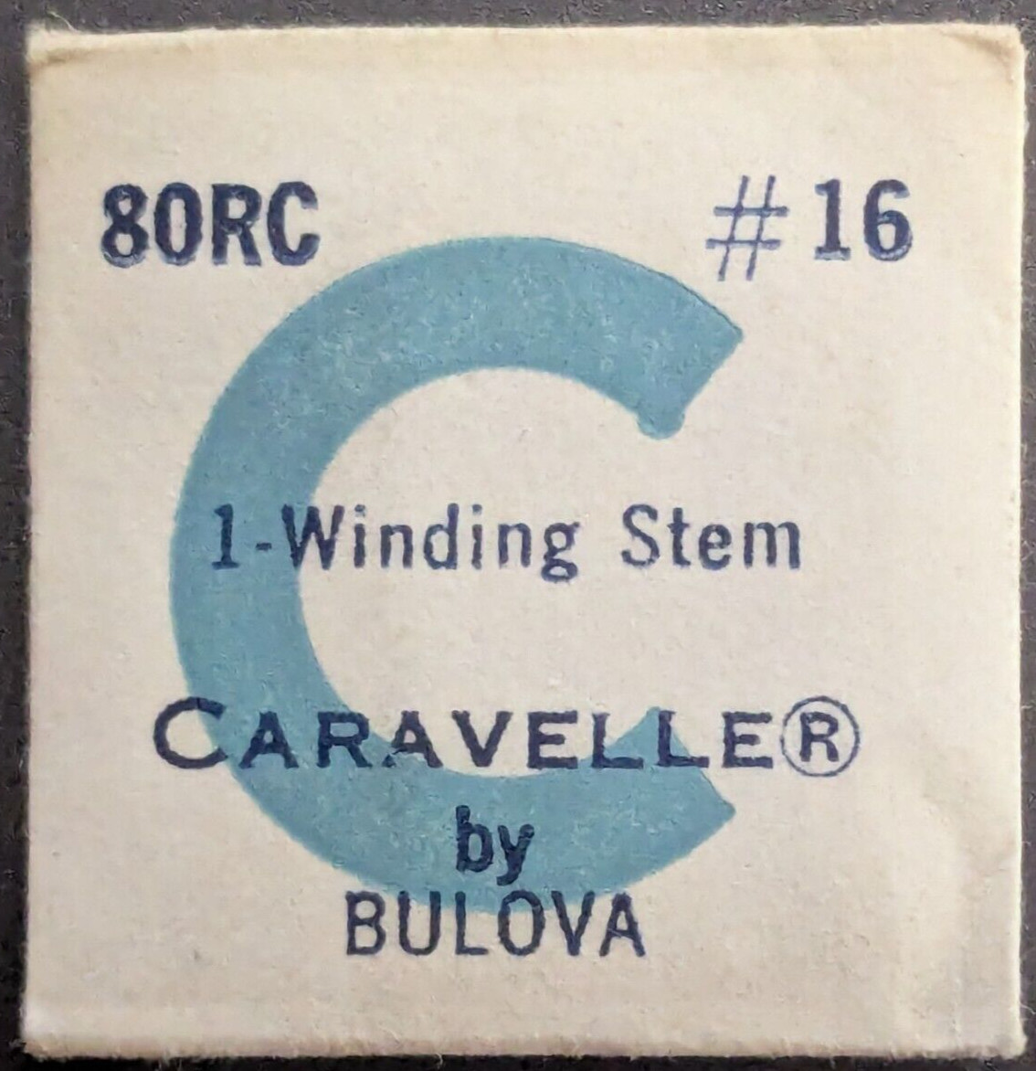 NOS NEW Genuine Bulova Caravelle Cal. 8ORC 80RC # 16 Winding Stem Watch Part