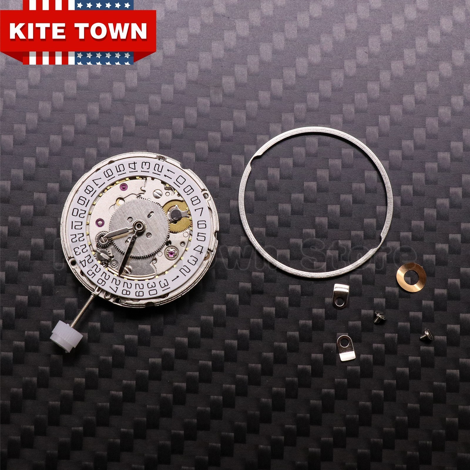Hangzhou HZ6460 4 Hands Silver Automatic Mechanical Movement For ETA 2836-2 GMT