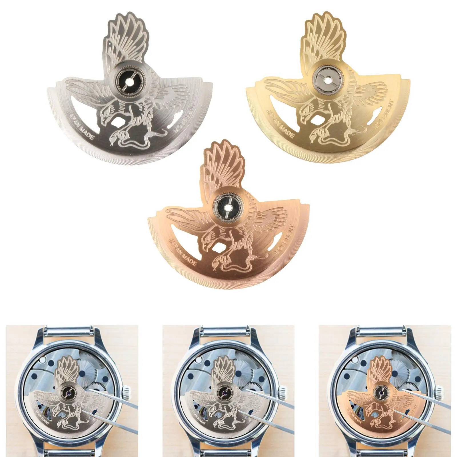 New Automatic Mechanical Watch Movement Rotors Fits for NH34 NH35 NH38 NH39 7S26
