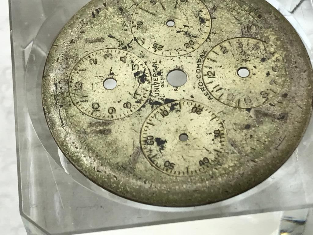 Original Vintage Universal Genève Aero-Compax Dial