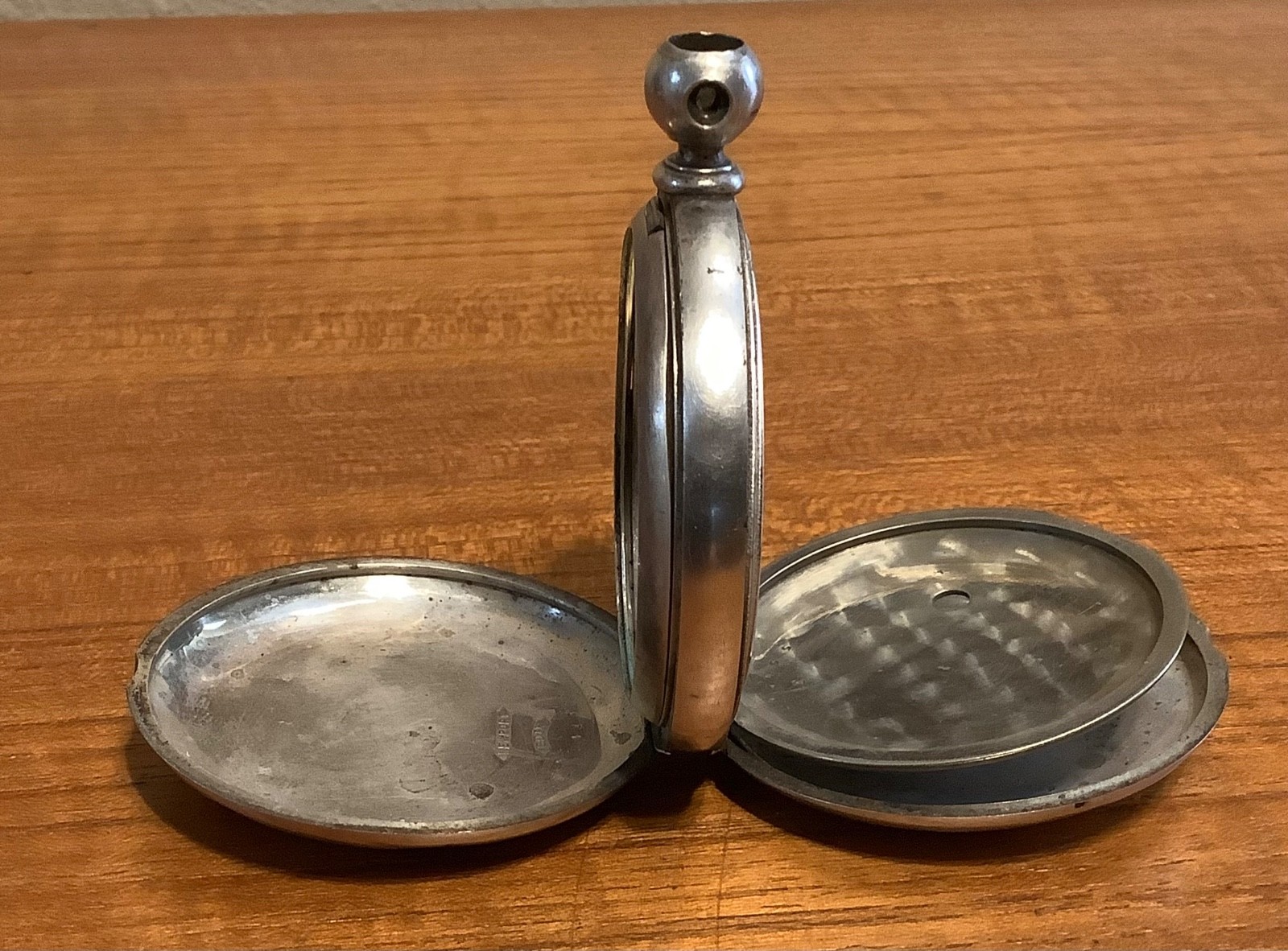 Dueber Newport Coin Silver Cuvette & Hinged Hunter Caseback Pocket Watch Sz 16s