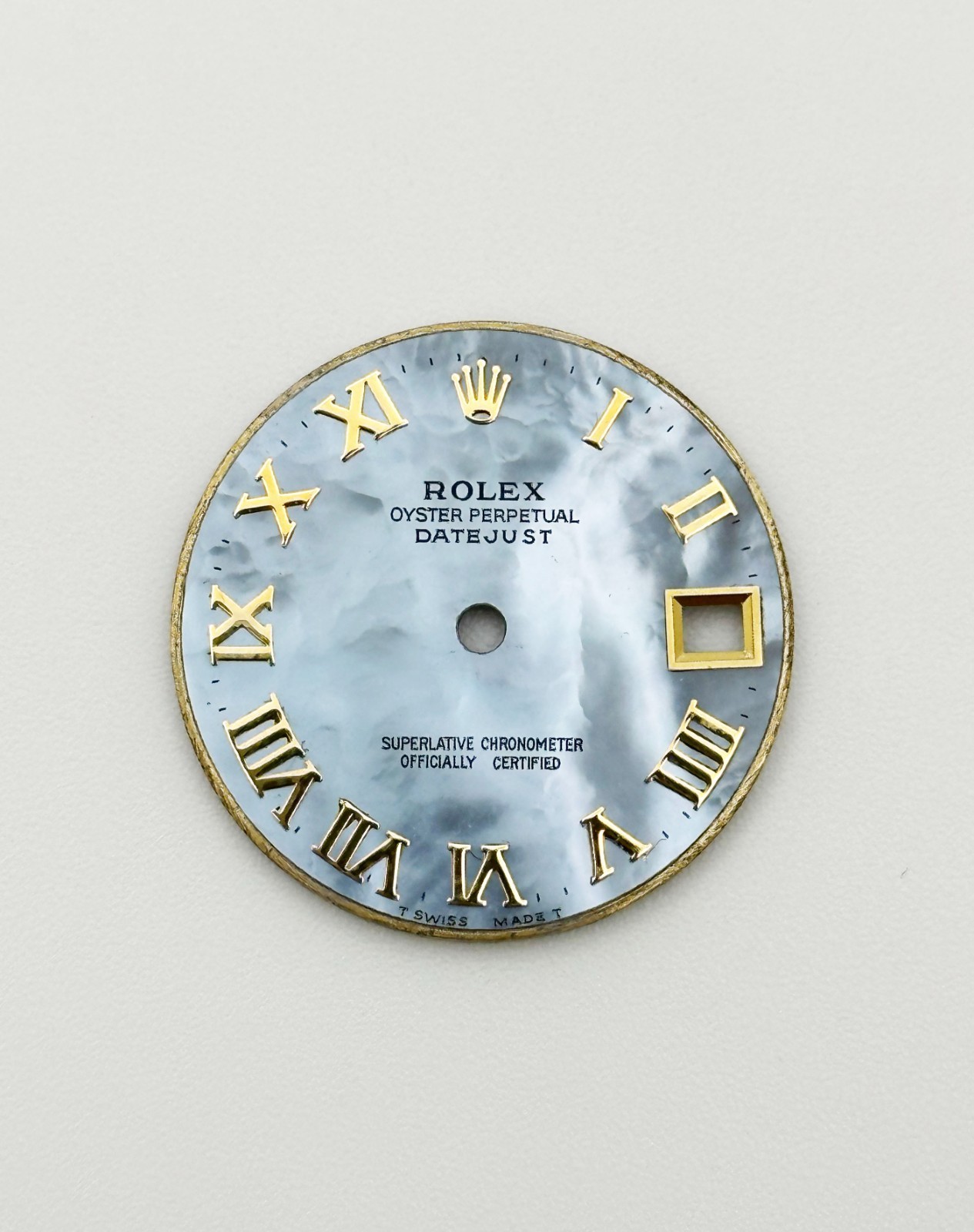 ROLEX Midsize Datejust Dial for 31mm Blue MOP Mother of Pearl Dial Roman
