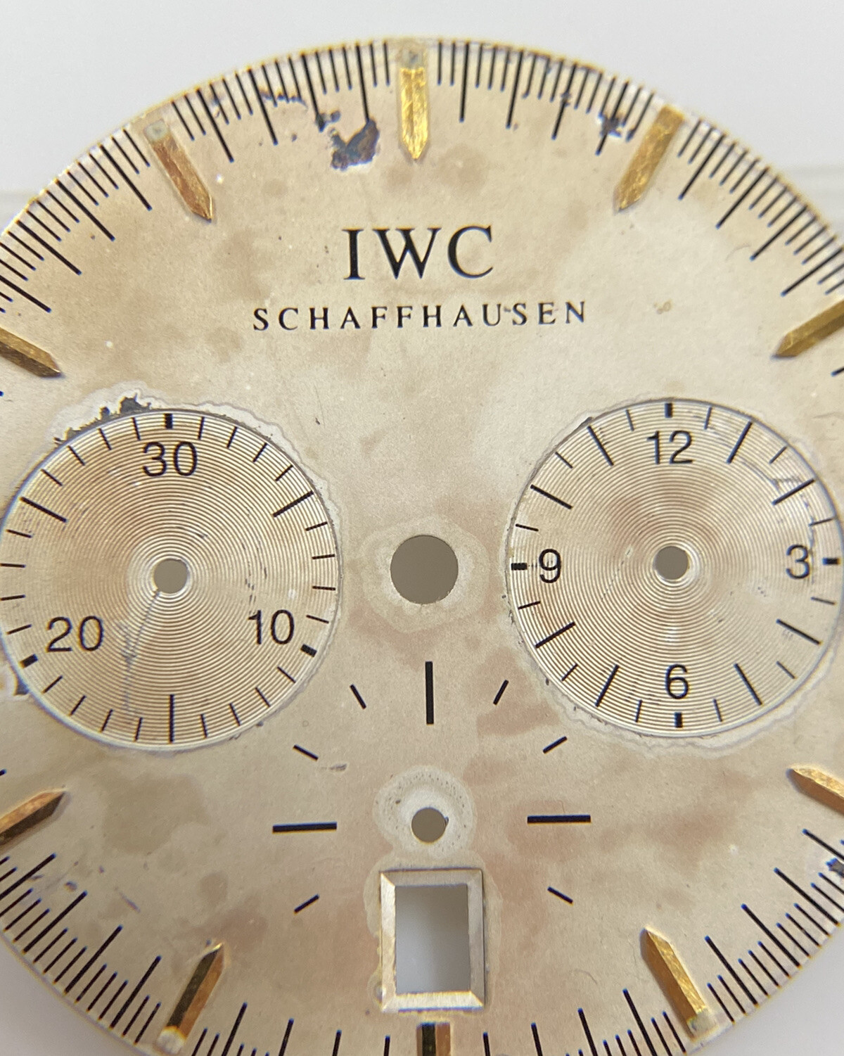 Original IWC Schaffhausen GST Chronograph 3727-03 Silver/Gold 27mm Dial