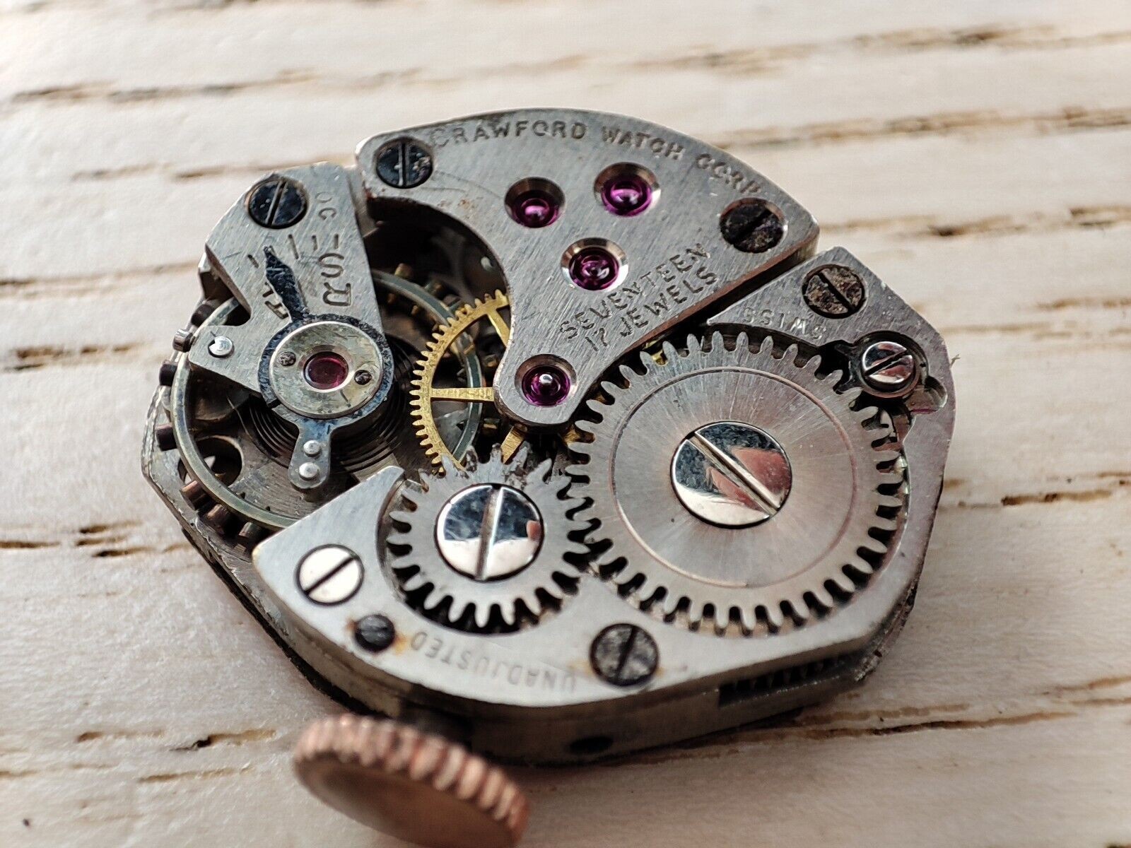 CRAWFORD Watch movement – 18.1 mm – for parts and spares