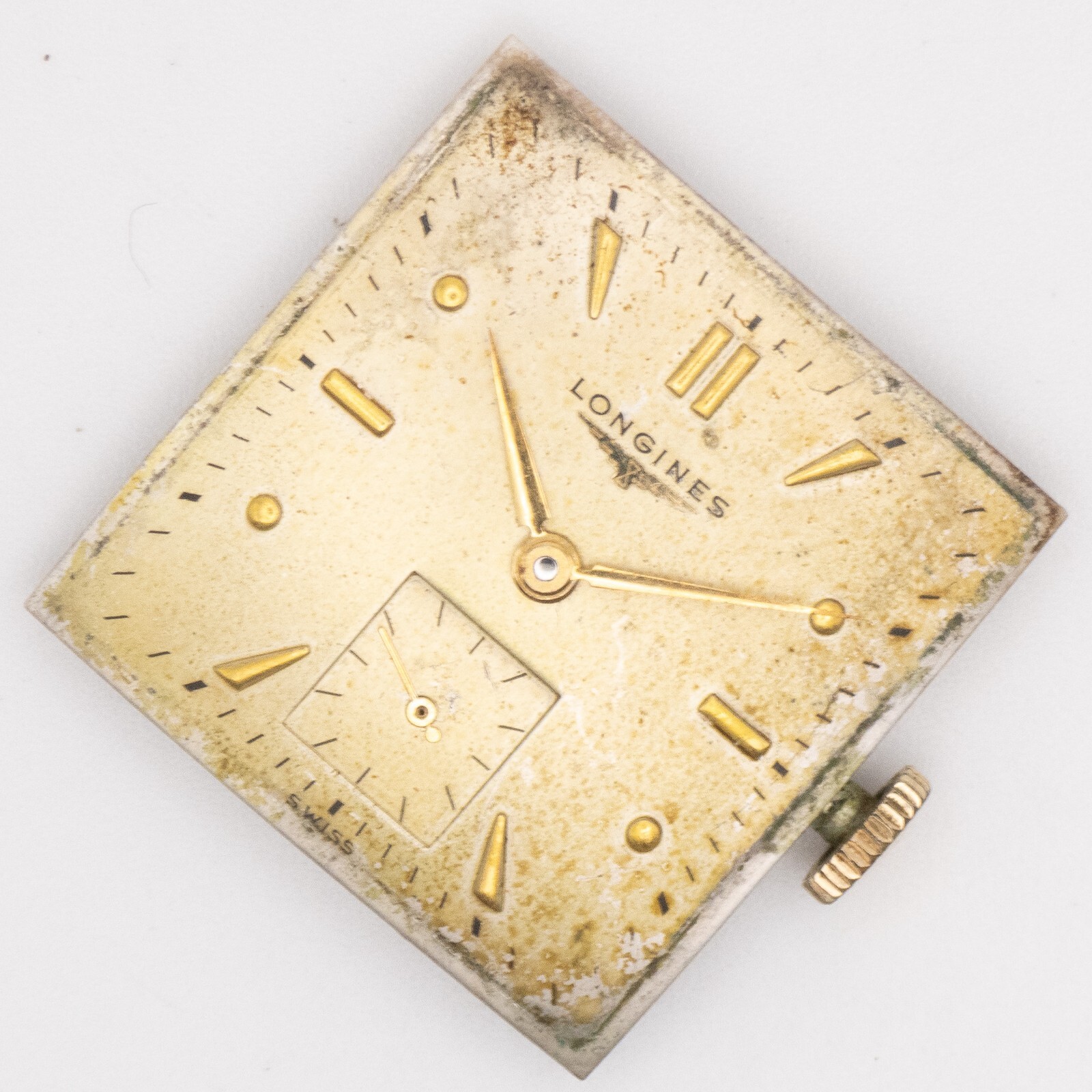 Vintage Longines Caliber 23Z 17-Jewel Wristwatch Movement, Ticks a Bit