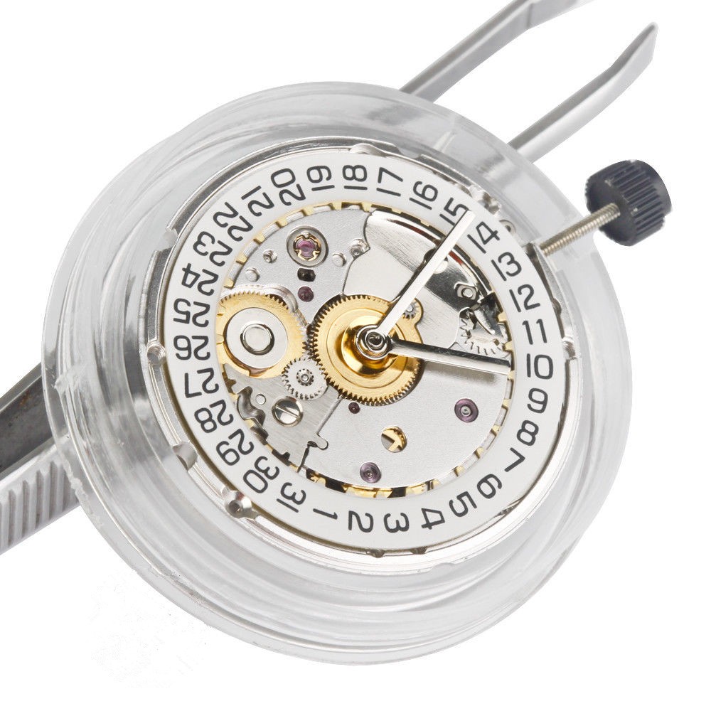 White/Gold Automatic Watch Movement Replacement Parts For ETA 2824 2824-2 ooo