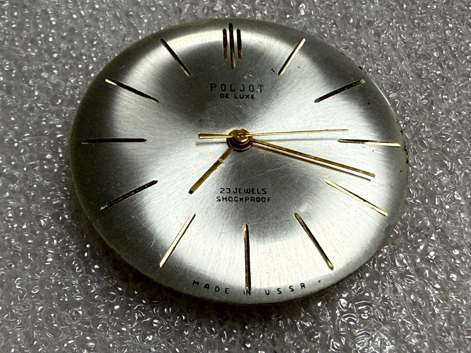 USSR POLJOT de LUXE movement 2209 caliber Gold Plated watch mechanism. FOR PARTS