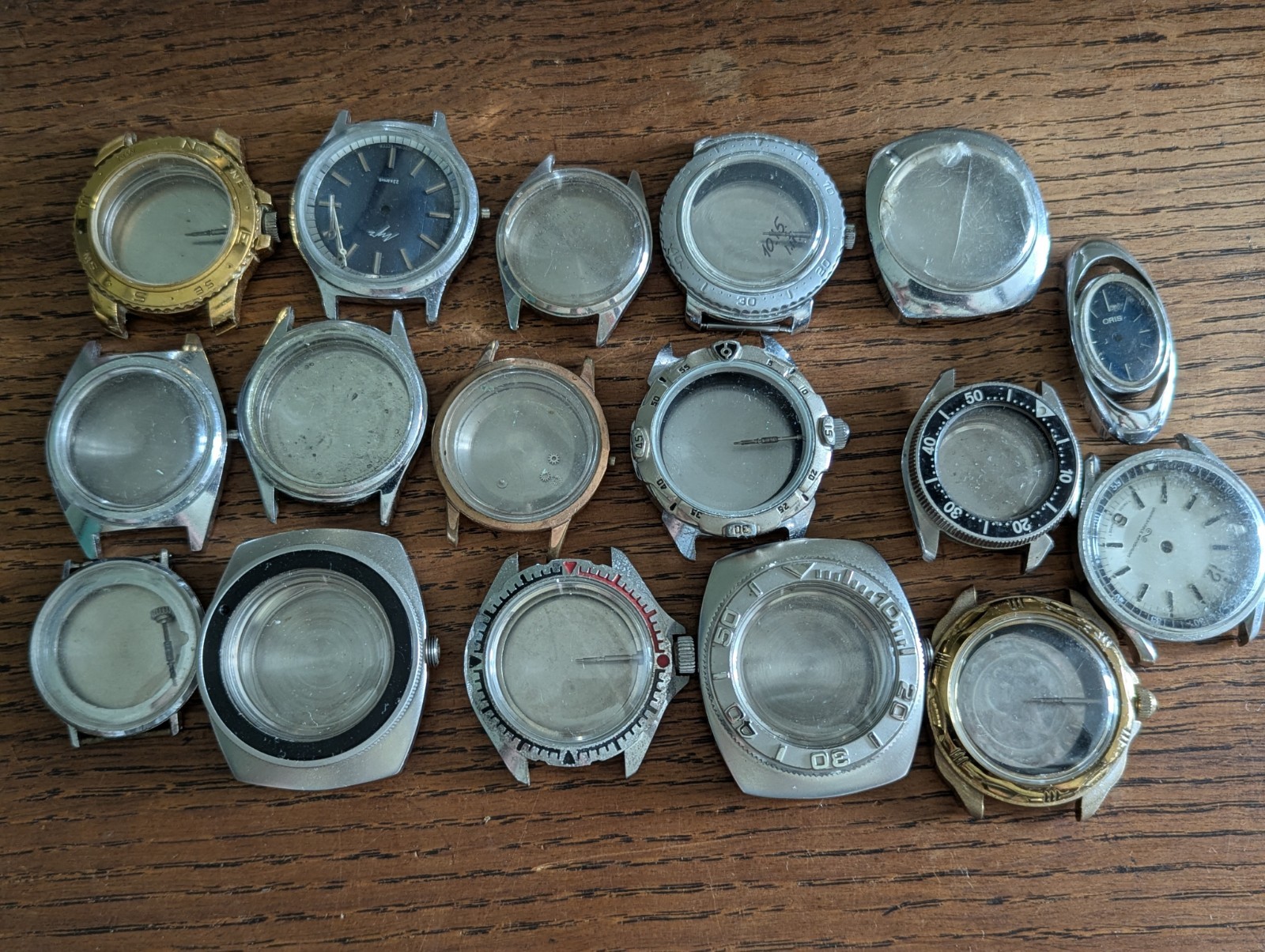 Watch Cases, Used, for Parts / Spares Mostly Vostok, Mixed Lot, Watchmaker #S822