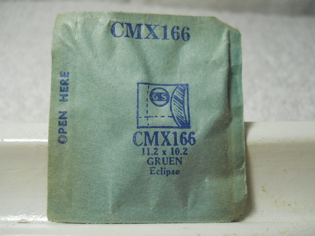 GS CMX166 Watch Crystal For Gruen 210/645 Eclipse – 11.2 x 10.2 mm – Replacement