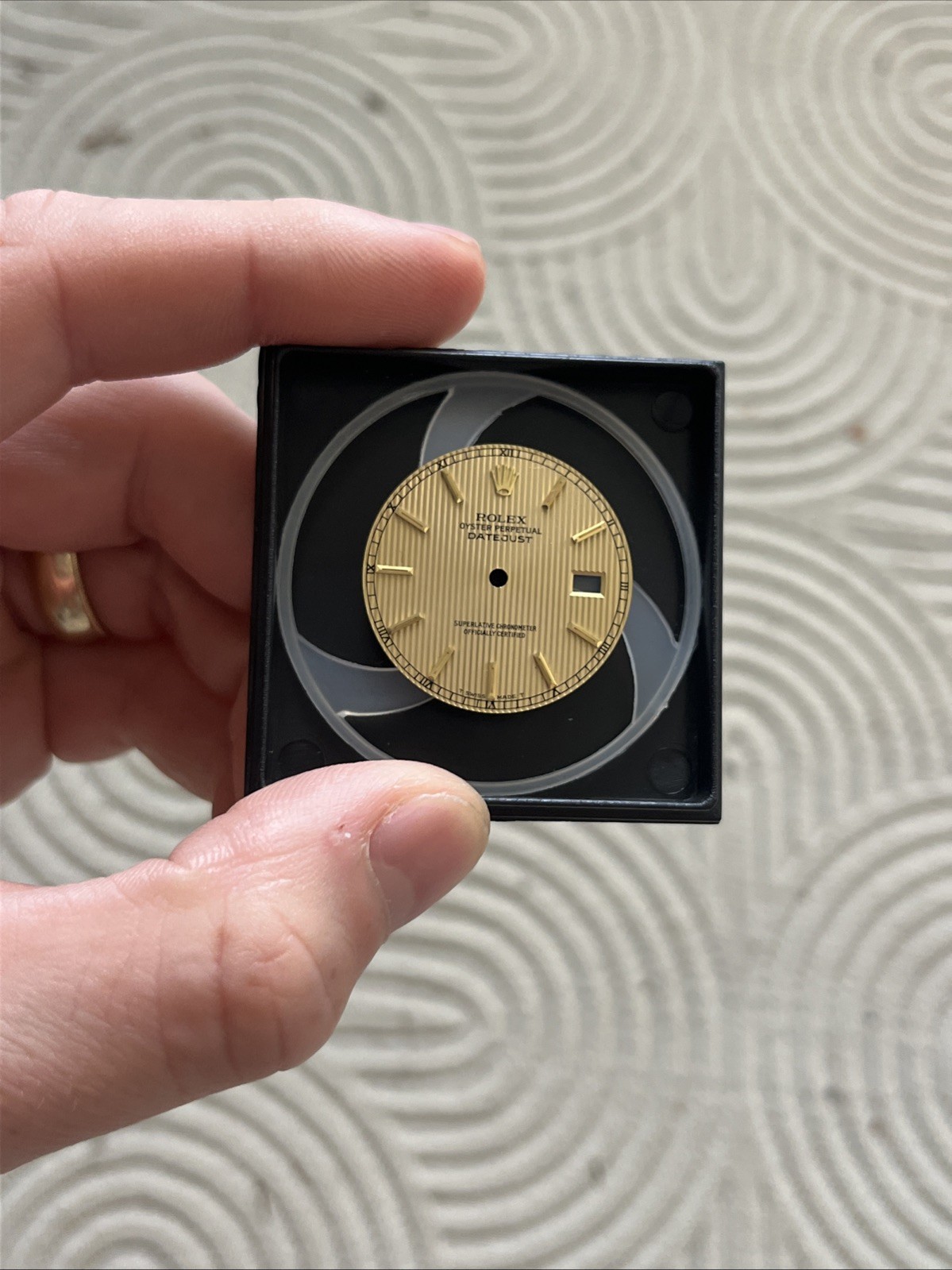 Genuine Rolex Datejust 16013 16233 Champange Tapestry Dial (006)