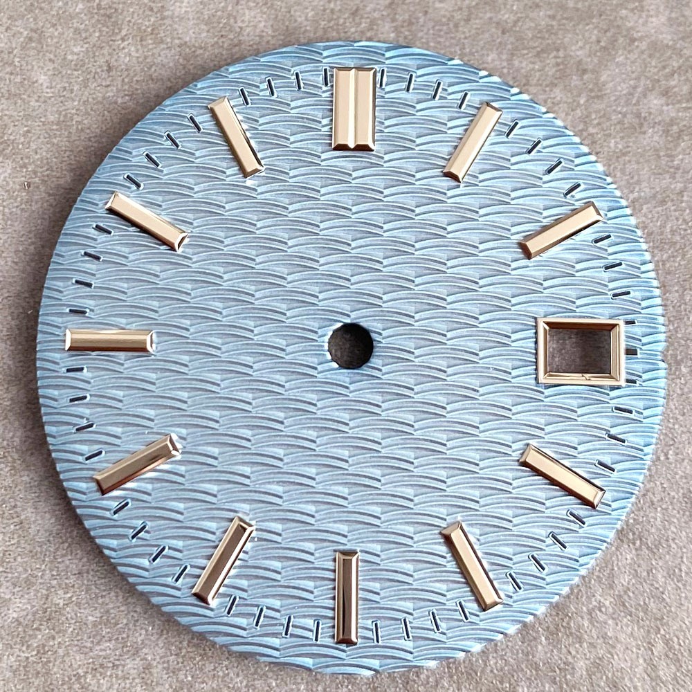 29mm Sterile Deep Texture Black Blue Green dial fit Japan NH35 NH36 movement