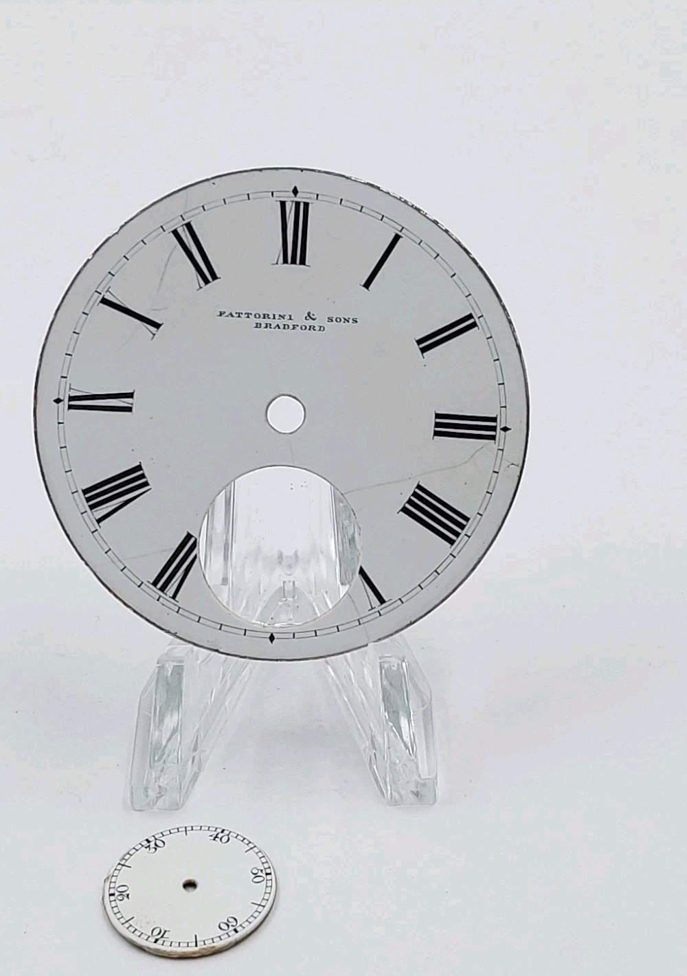 Fattorini and Sons 45.5mm Bradford Sunk Enamel Pocket Watch Dial Only 1549