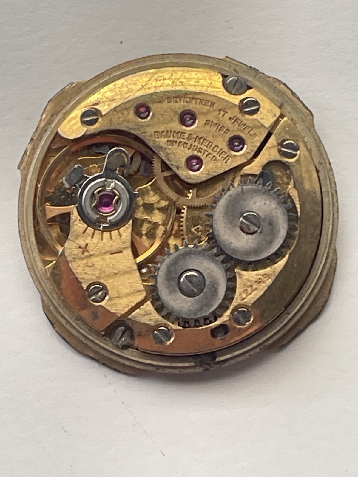 Baume & Mercier BM 777 Watch Movement for Repair Parts