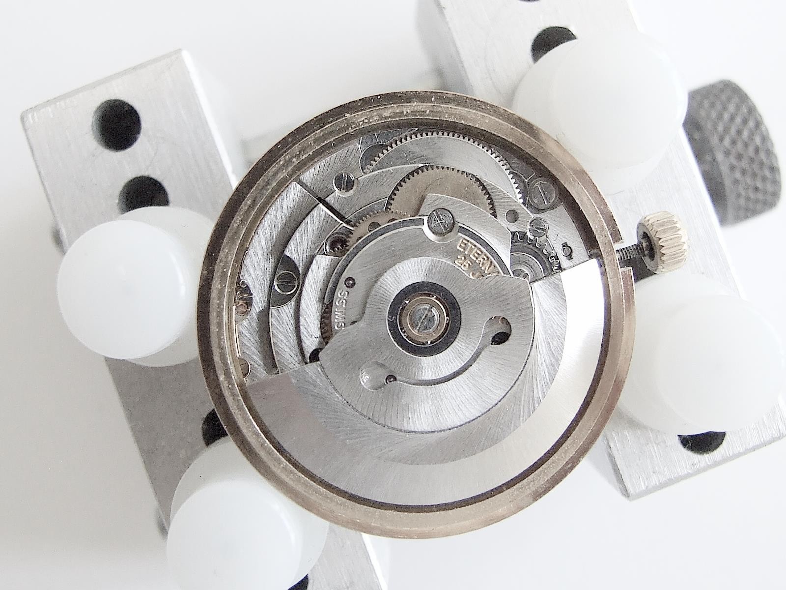 Eterna-Matic cal. 12824 25 jewel automatic watch movement. Working