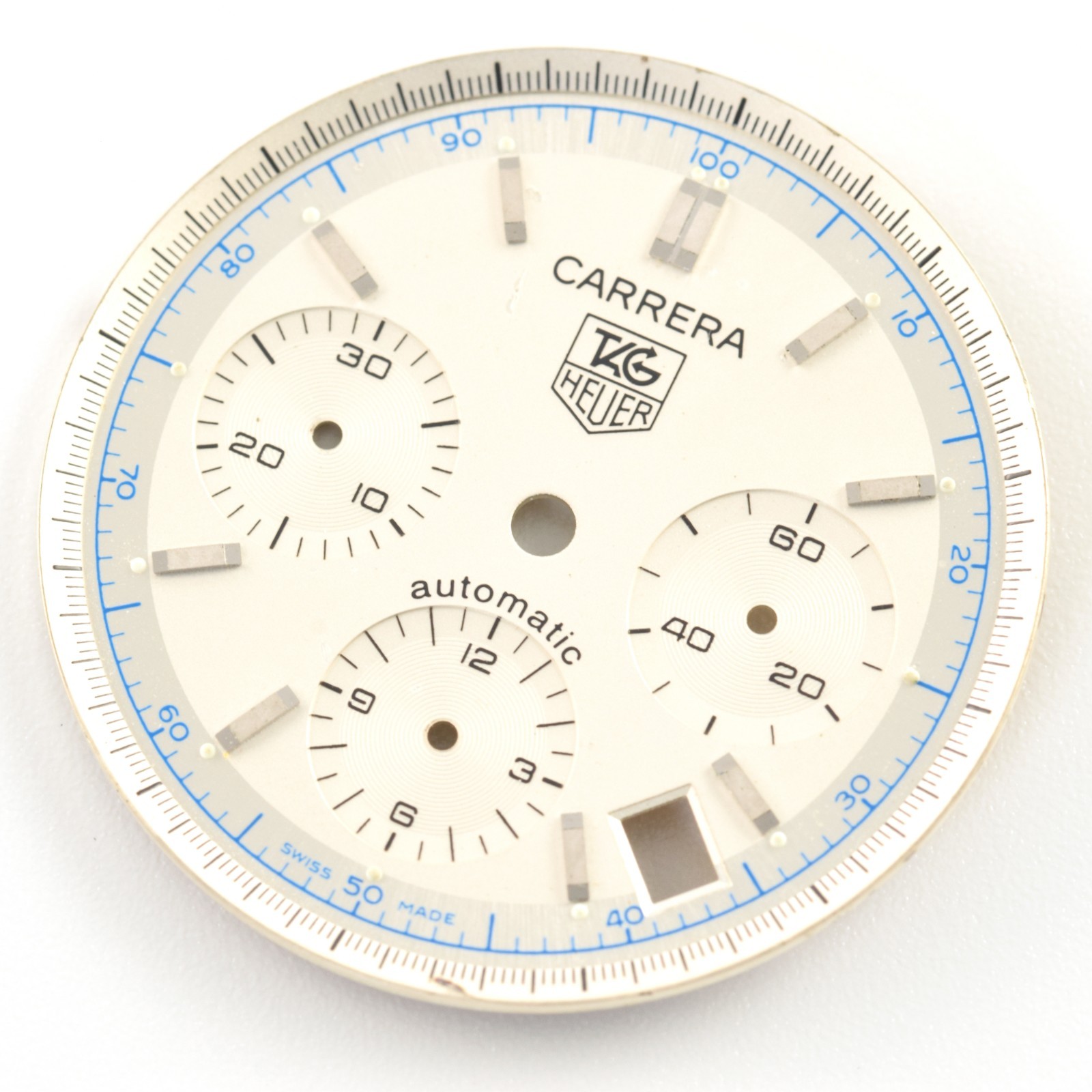 Genuine TAG Heuer Carrera Automatic White/Silver 31.7mm Watch Face Dial & Hands
