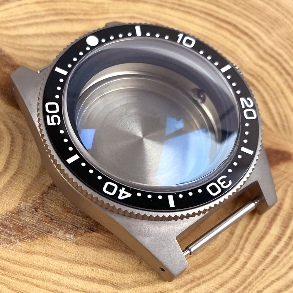 62MAS Titanium 200M Diver Watch Case 41mm Fit NH35 PT5000 2824 Domed AR Sapphire
