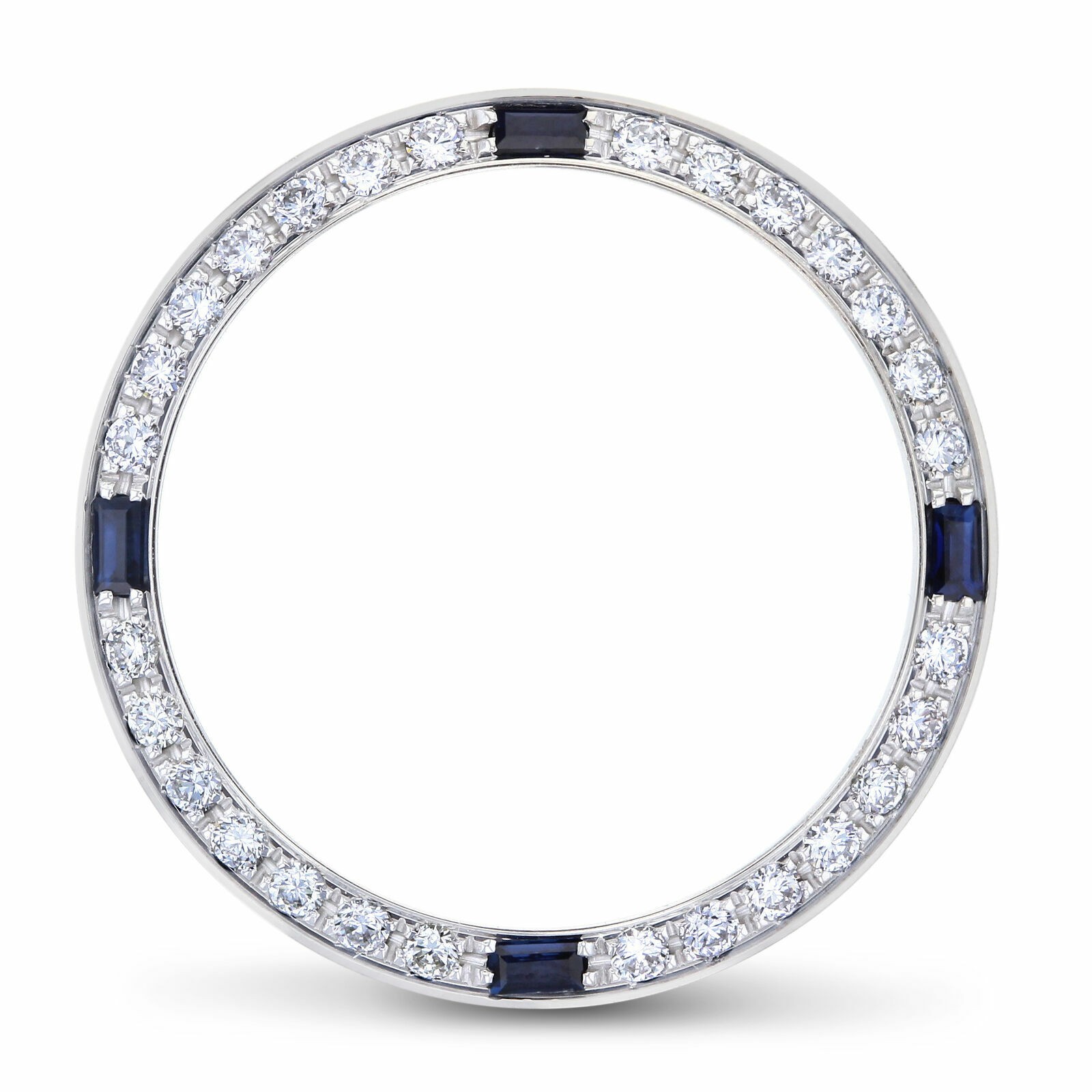 .70CT NATURAL DIAMOND BEZEL 18KW SAPPHIRES FOR ROLEX DATE DATEJUST PRESIDENT