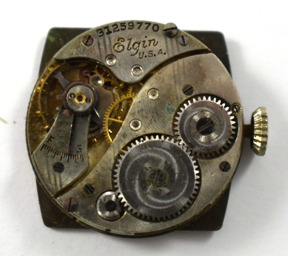 Vintage Elgin Manual Wind 430 6/0s 7J Wrist Watch Movement lot.we