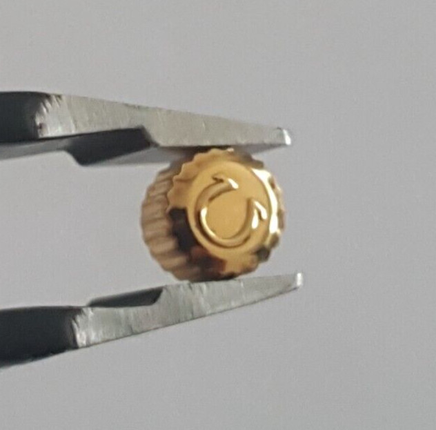 Omega Crown, Gilt, Water Resistant Part Number 42050