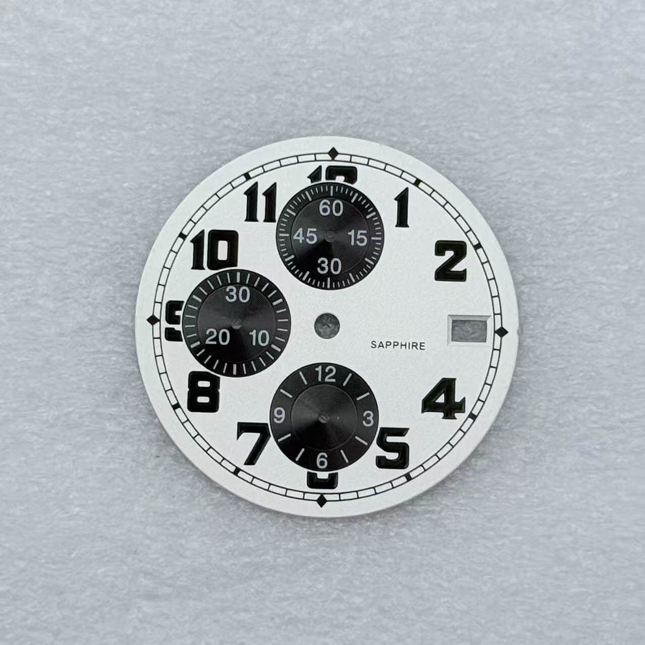 32mm Multifunctional Watch Dial No Luminous For VK67 Movement Watch Parts