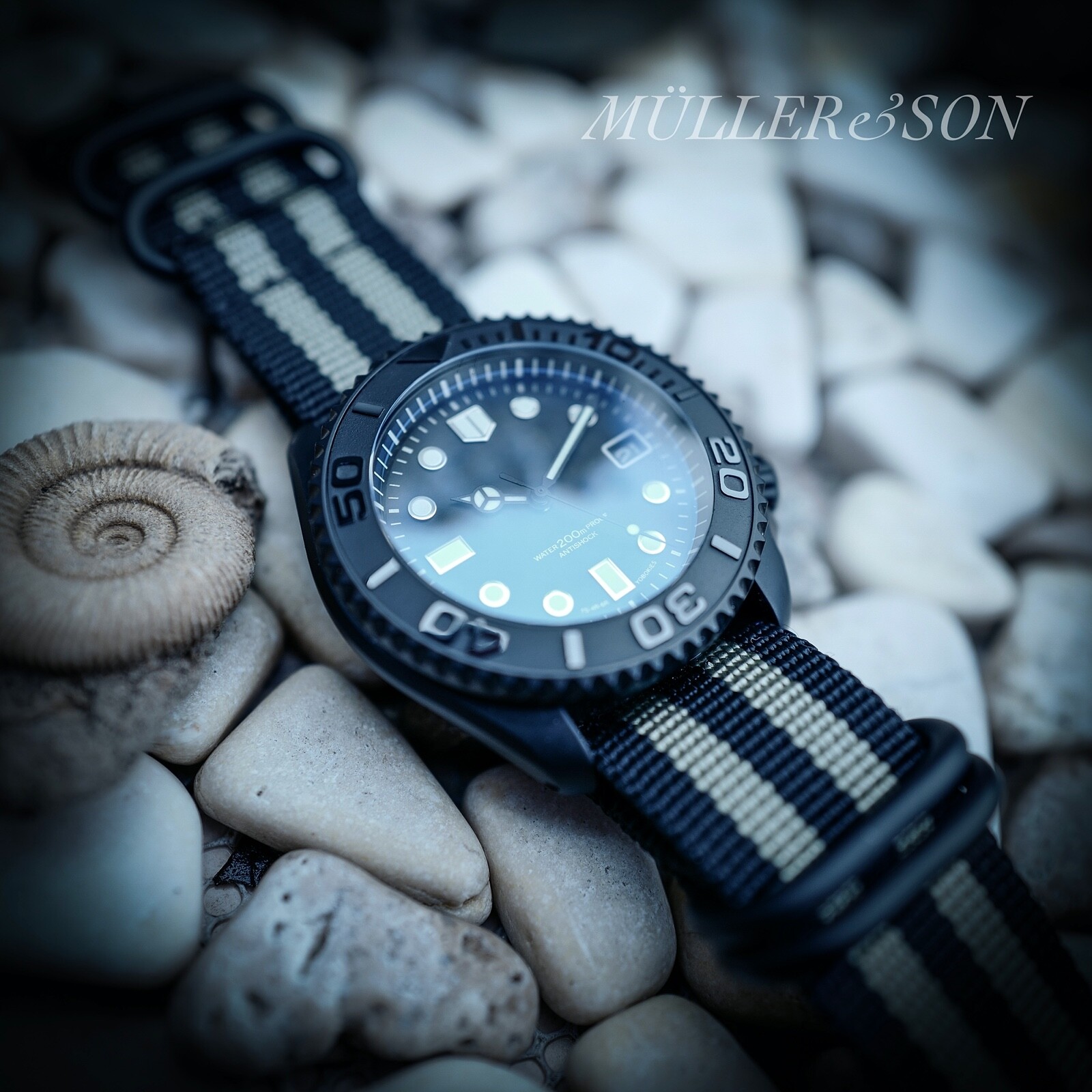 Matte Black Sub Style Bezel for Seiko SKX007 SRPD Unidirectional ~ US Seller