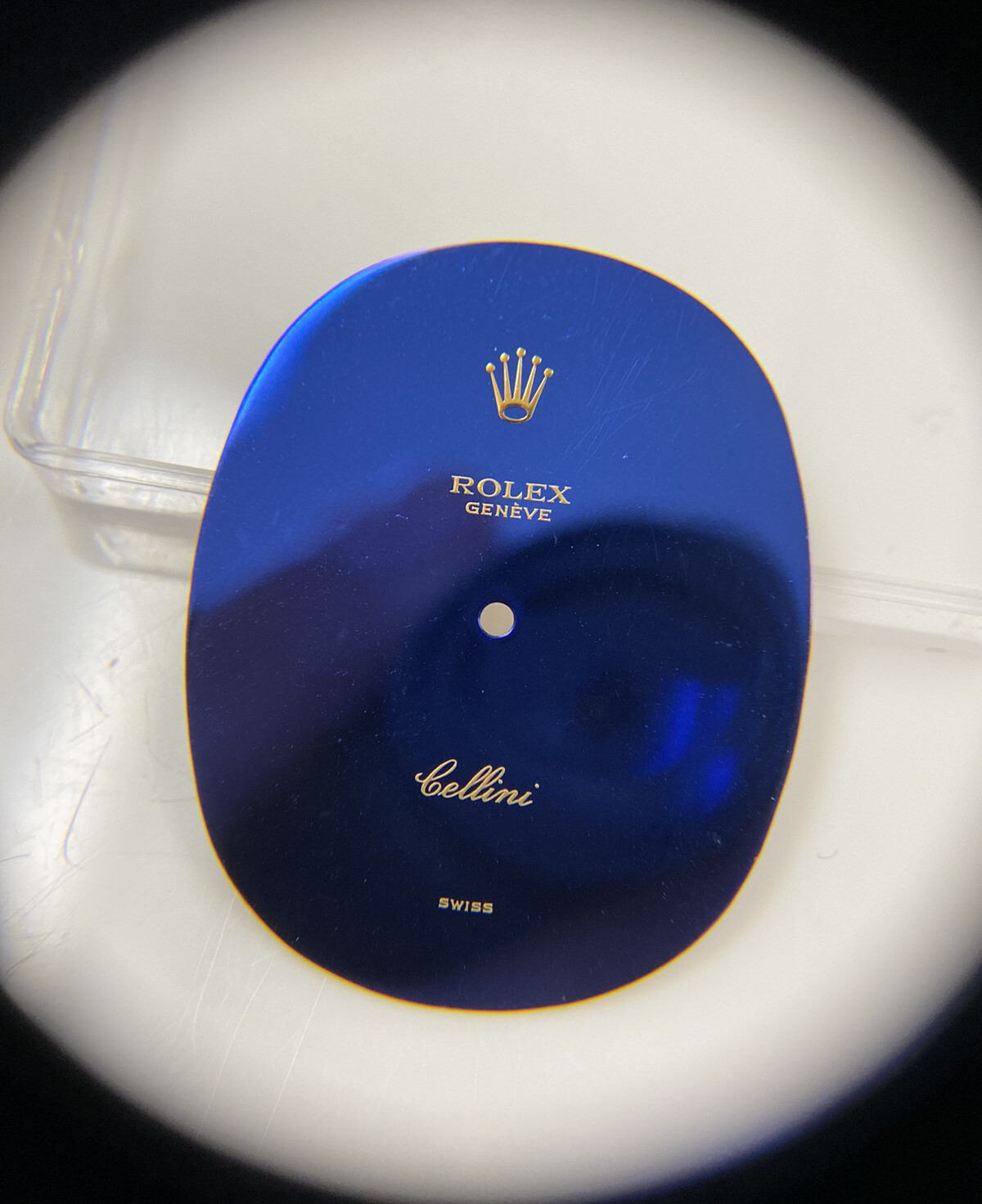 Original Rolex Geneve Cellini Ref. 3729 Cal. 1601 Pocket Watch Blue Dial