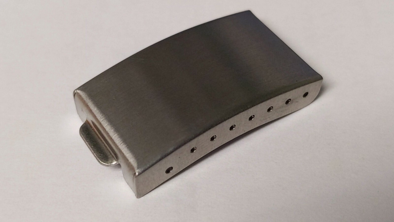 Unbranded BUCKLE WHITE/SILVER (Stainless Steel), approx 16.5mm at the widest poi