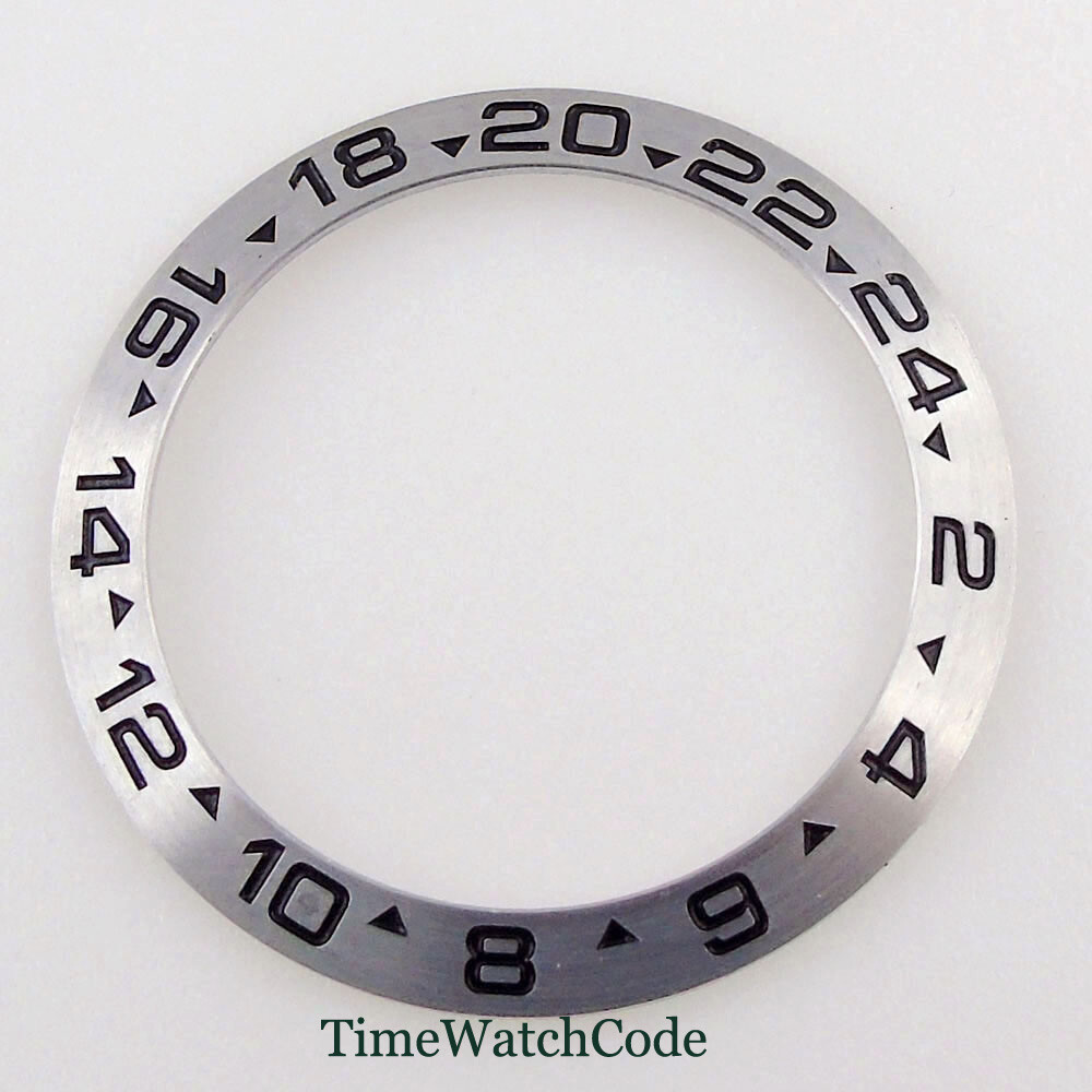 39.8mm Sloped Watch Bezel Insert Ceramic/Alloy Bezel Ring For 43mm Mens Watch