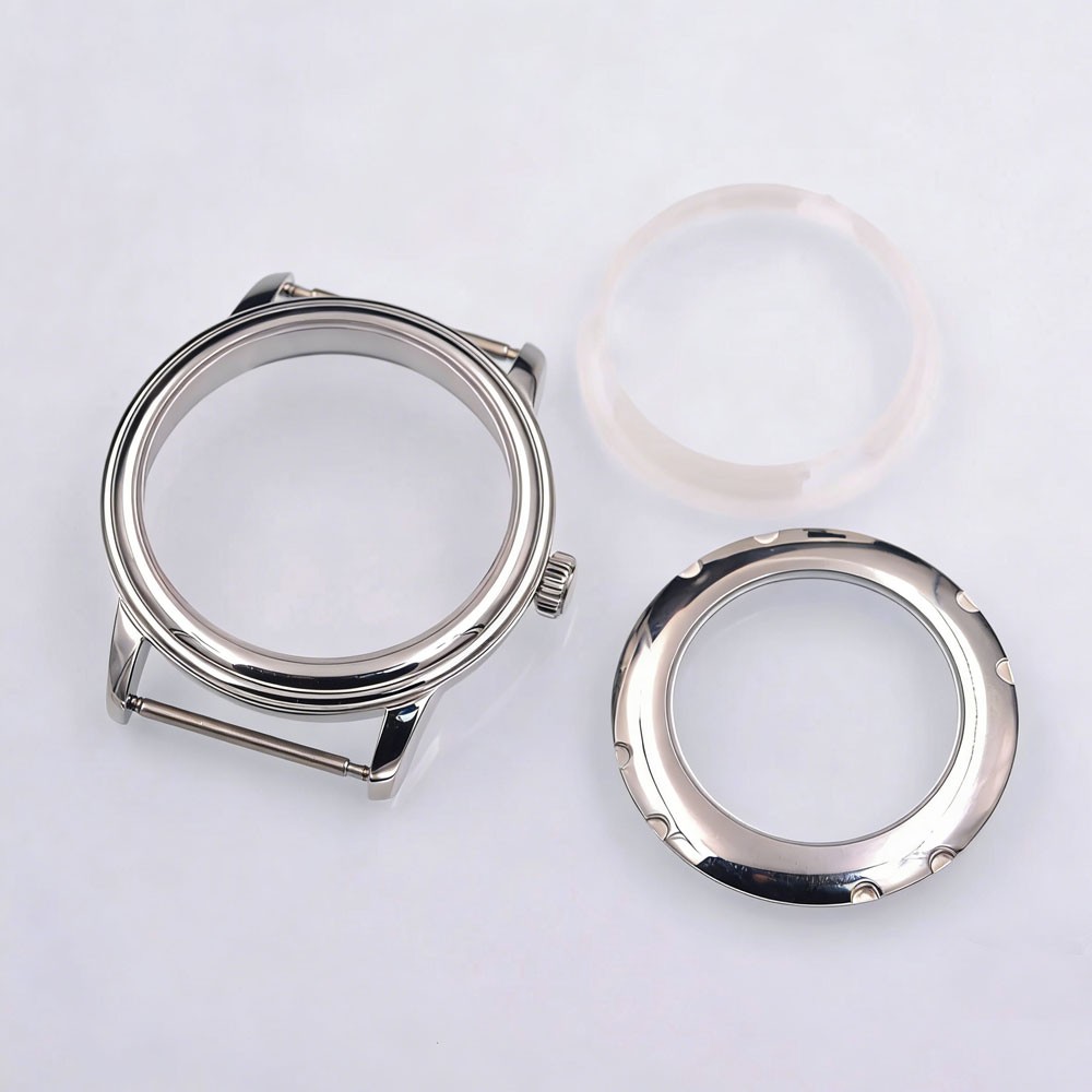 40mm Watch Case Solid Steel Sapphire Crystal ETA 2824 PT5000 NH35 NH36 Movement