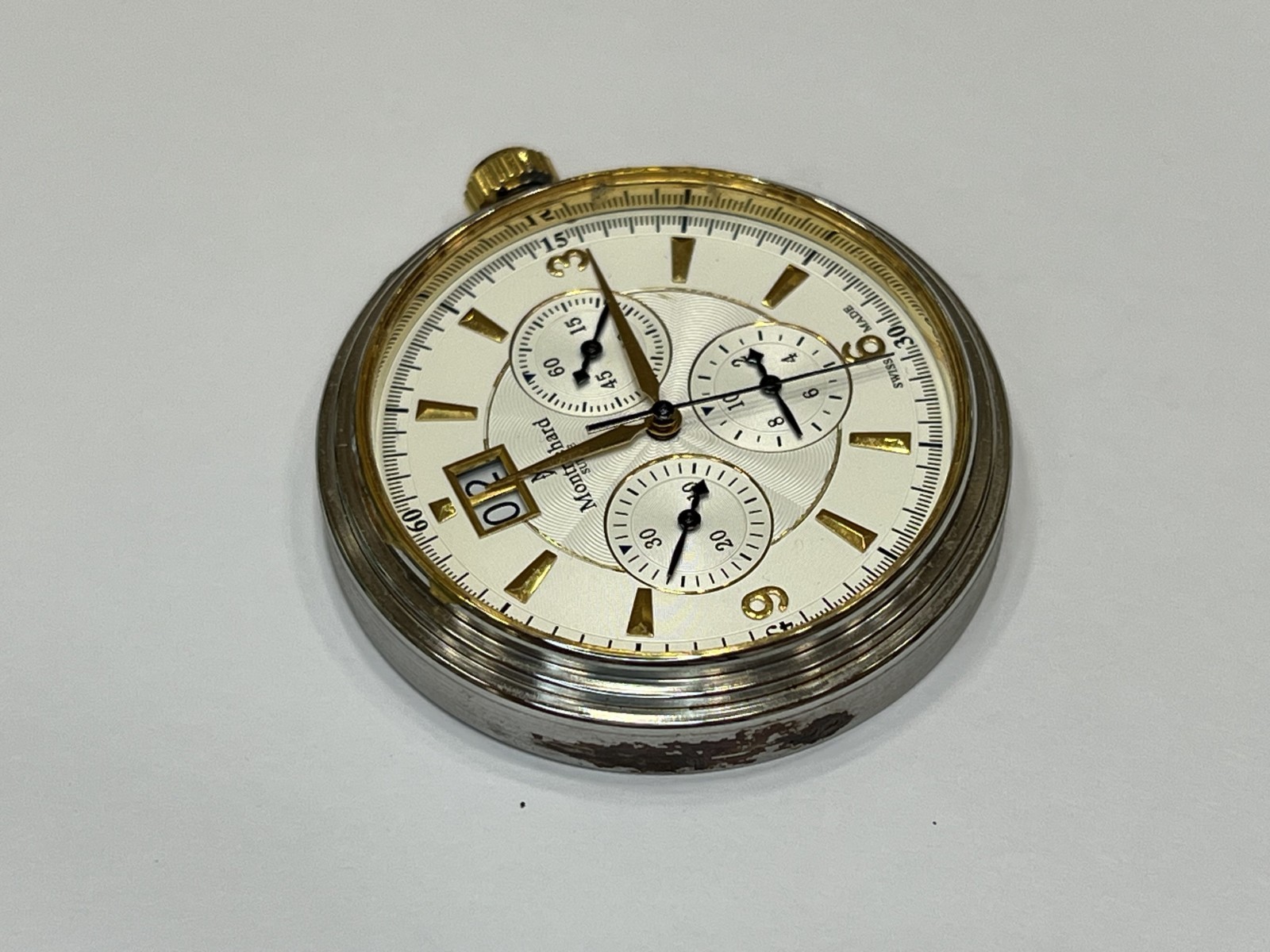 Movement & Dial Mont Richard Suisse Chronograph Quartz Ronda 5040.B Swiss Made