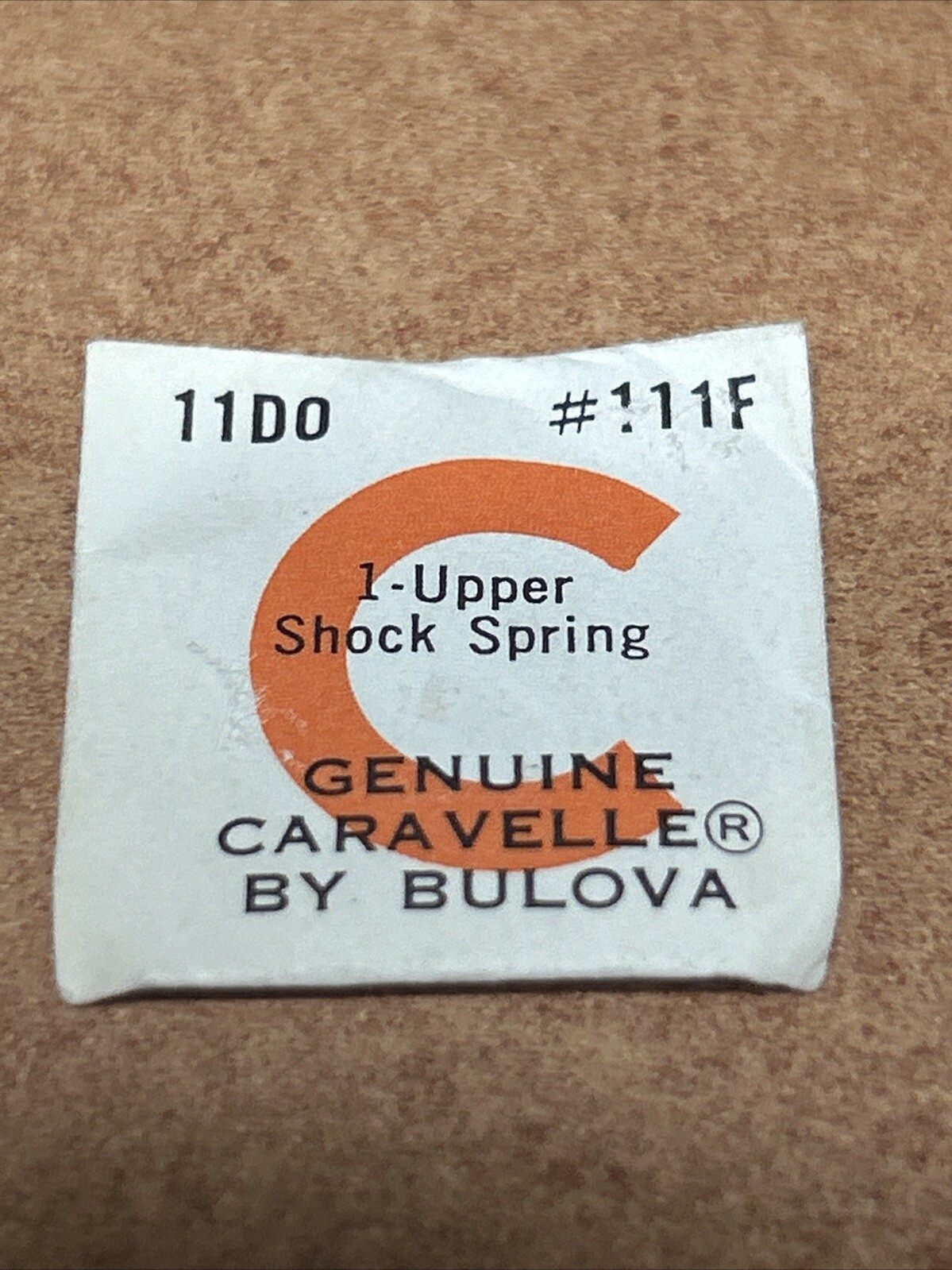 BULOVA CARAVELLE 11DO Replacement Watch Part #111F UPPER SHOCK RESISTANT SPRING