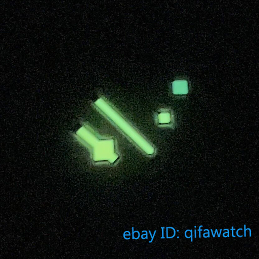 Green Luminous sterile silver/rose gold/gold GMT Watch hands Fit NH34 Movement