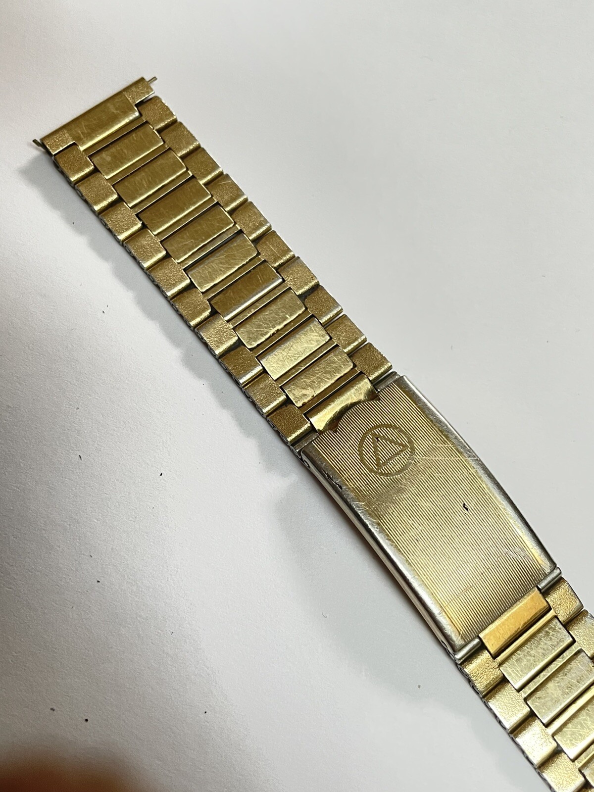 Original Signed NSA 18mm Flatlink Bracelet Goldplated Used Condition