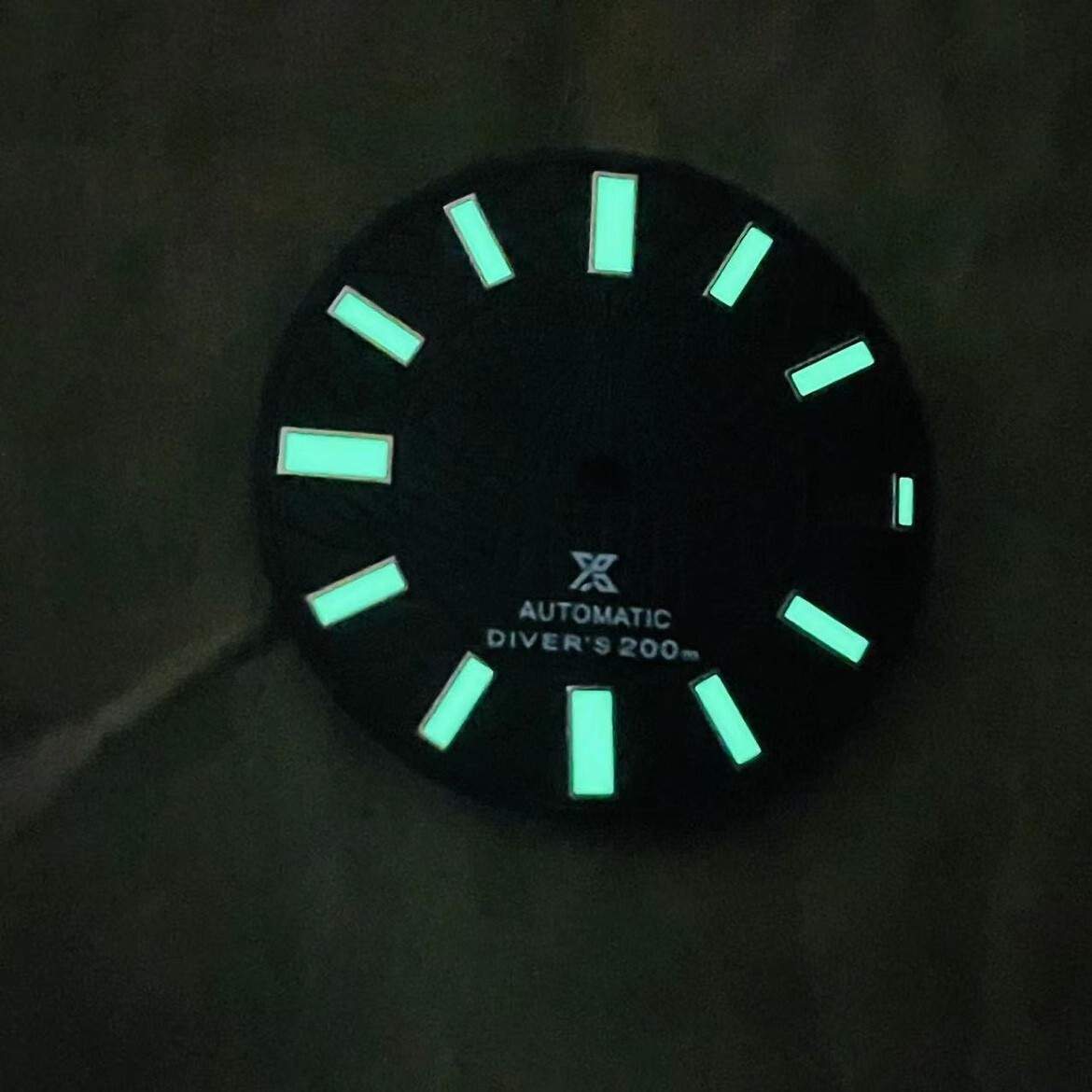 NH35 dial 28.5mm black blue green watch dial luminous dial fit NH35/36 movement