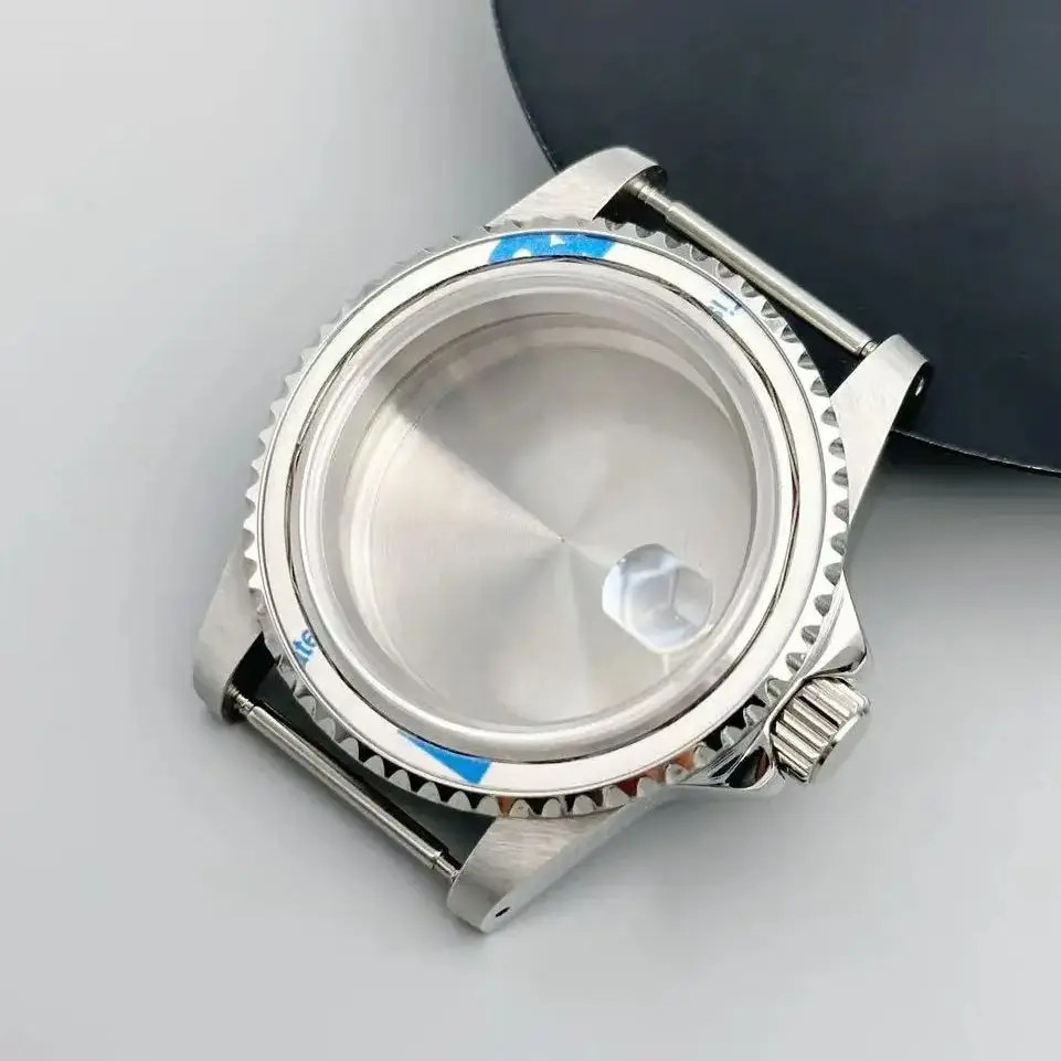 39.5Mm Vintage NH35 Watch Case 120-Click Bezel GMT/SUB Stainless Steel Sapphire
