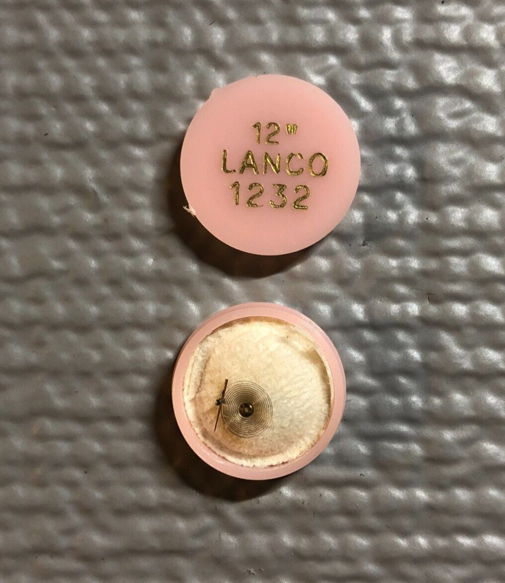 LANGENDORF-LANCO-LONVILLE Balance Hairspring NOS part for calibers 1232 & BM1231